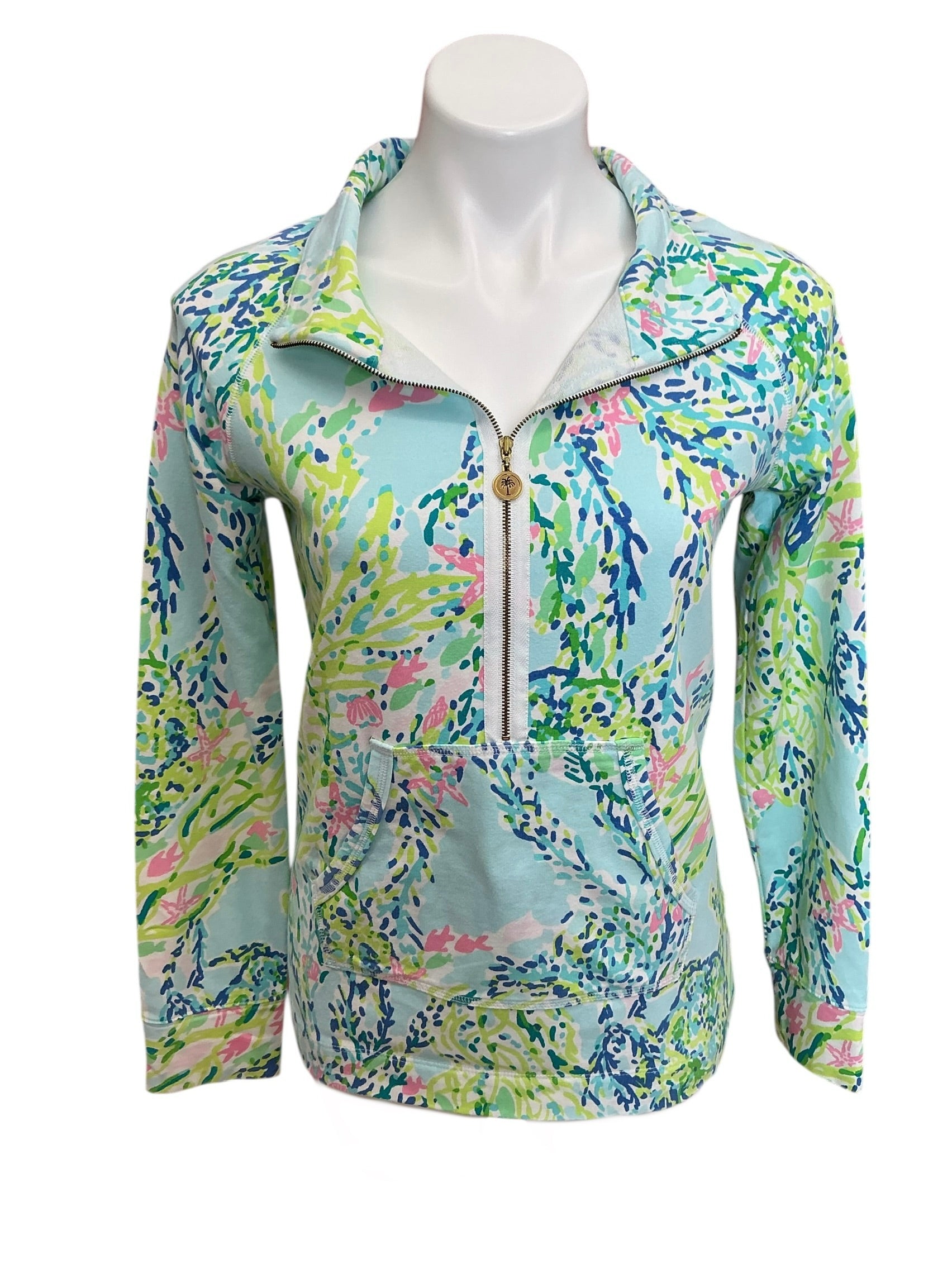 Lilly Pulitzer Skipper Popover Skye Blue Heaven - Size S