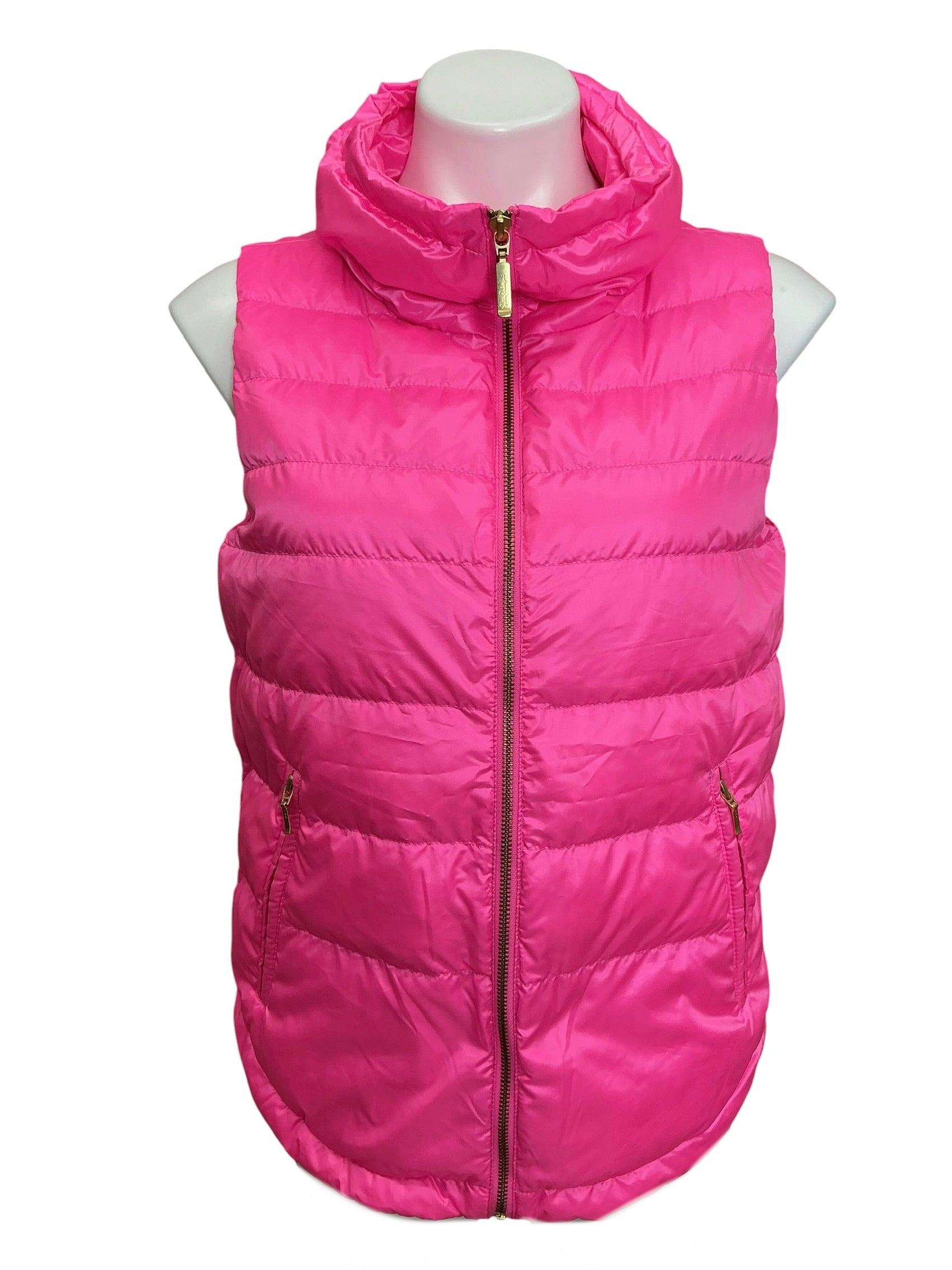 Lilly Pulitzer NWT Palm Paradise Vest Prosecco Pink - Size M