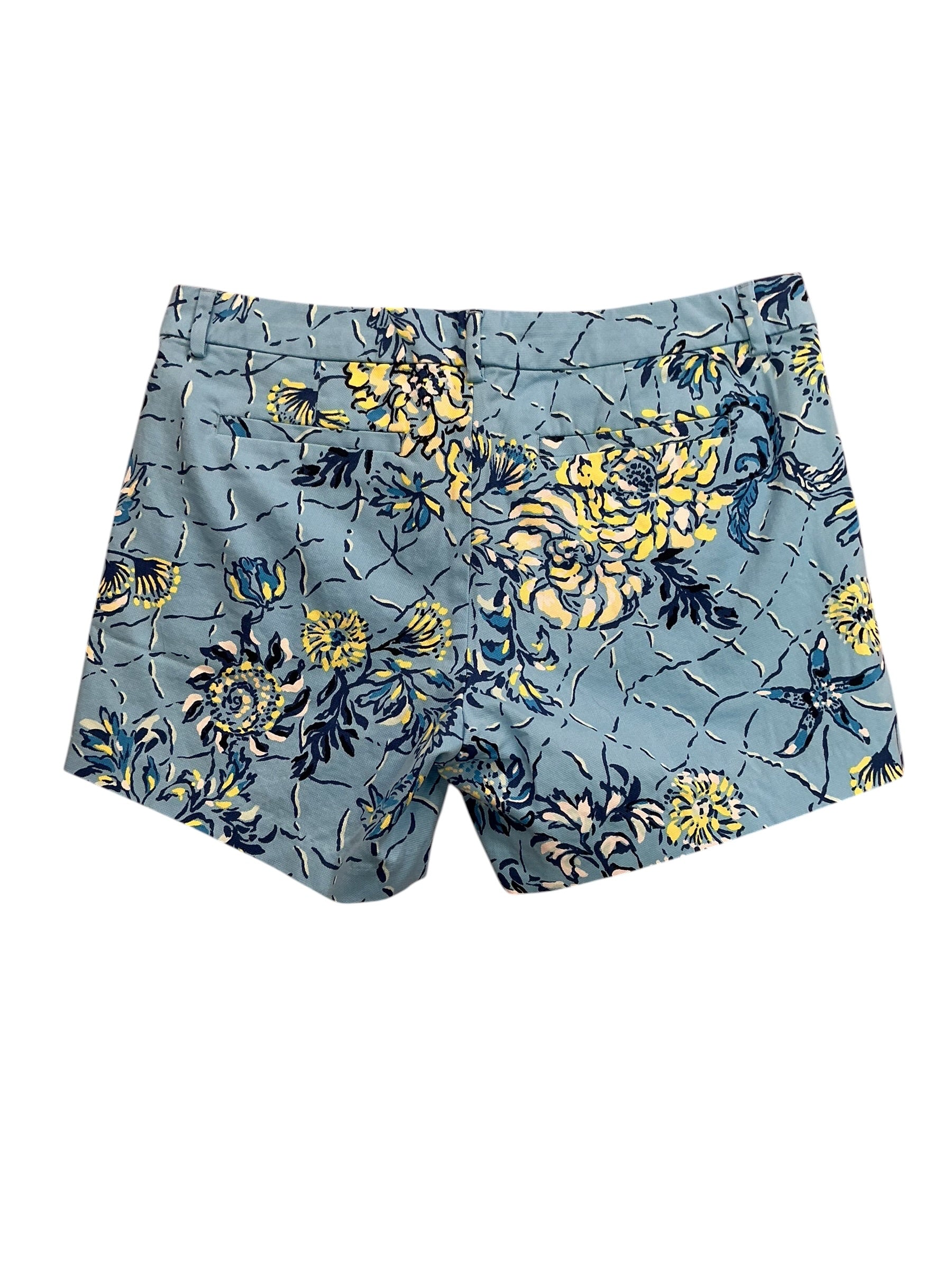 Lilly Pulitzer NWT Callahan Stretch Shorts Bellevue Blue Breakers Beach - Size 8