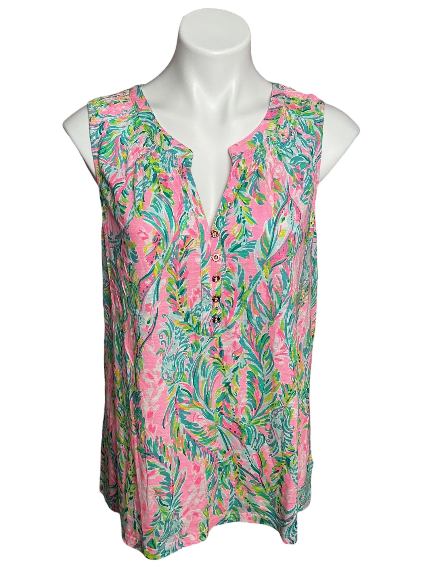Lilly Pulitzer NWT Essie Top Multi Unicorn Of The Sea - Size XXL