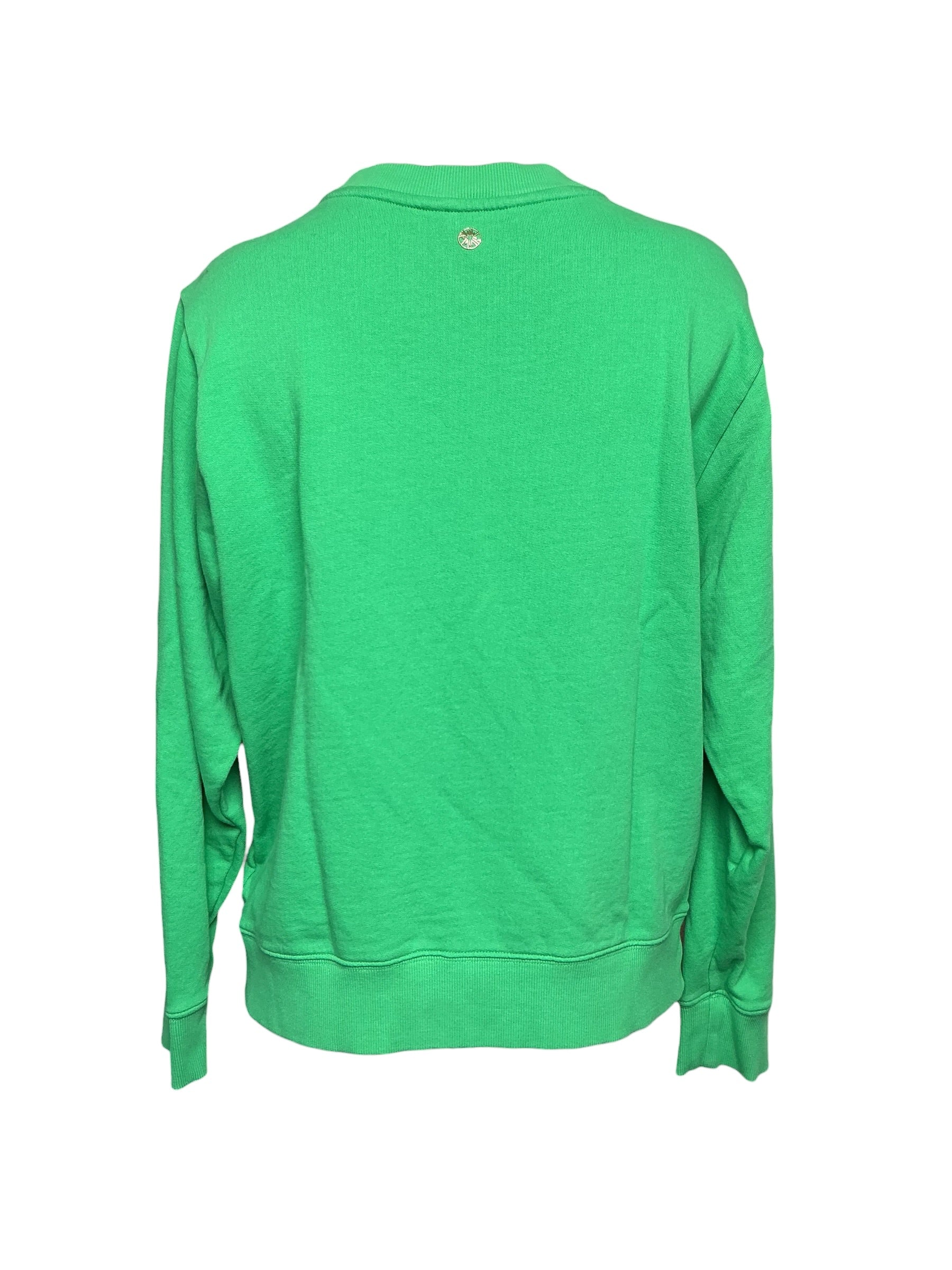 Lilly Pulitzer Ballad Long Sleeve Sweatshirt - Spearmint Beach Comber Terry - Size S
