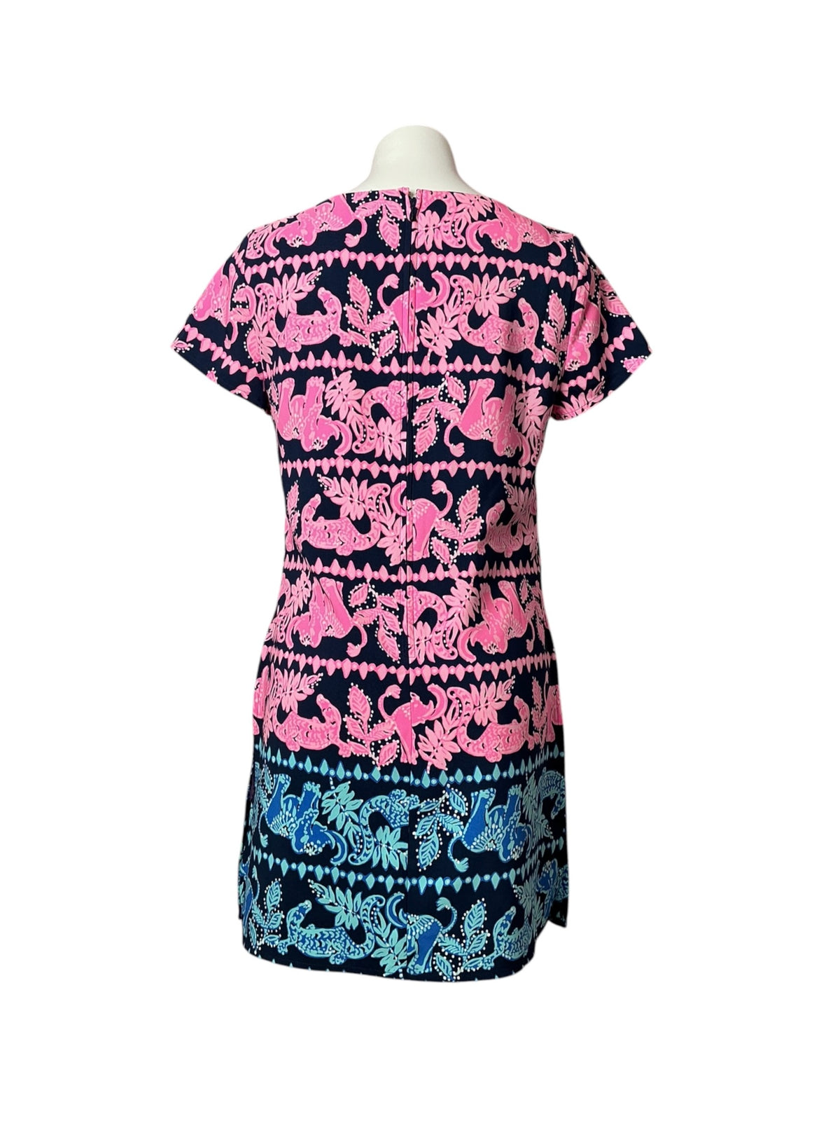 Lilly Pulitzer Blanca Stretch Romper High Tide Navy Perfect Pair - Size 8