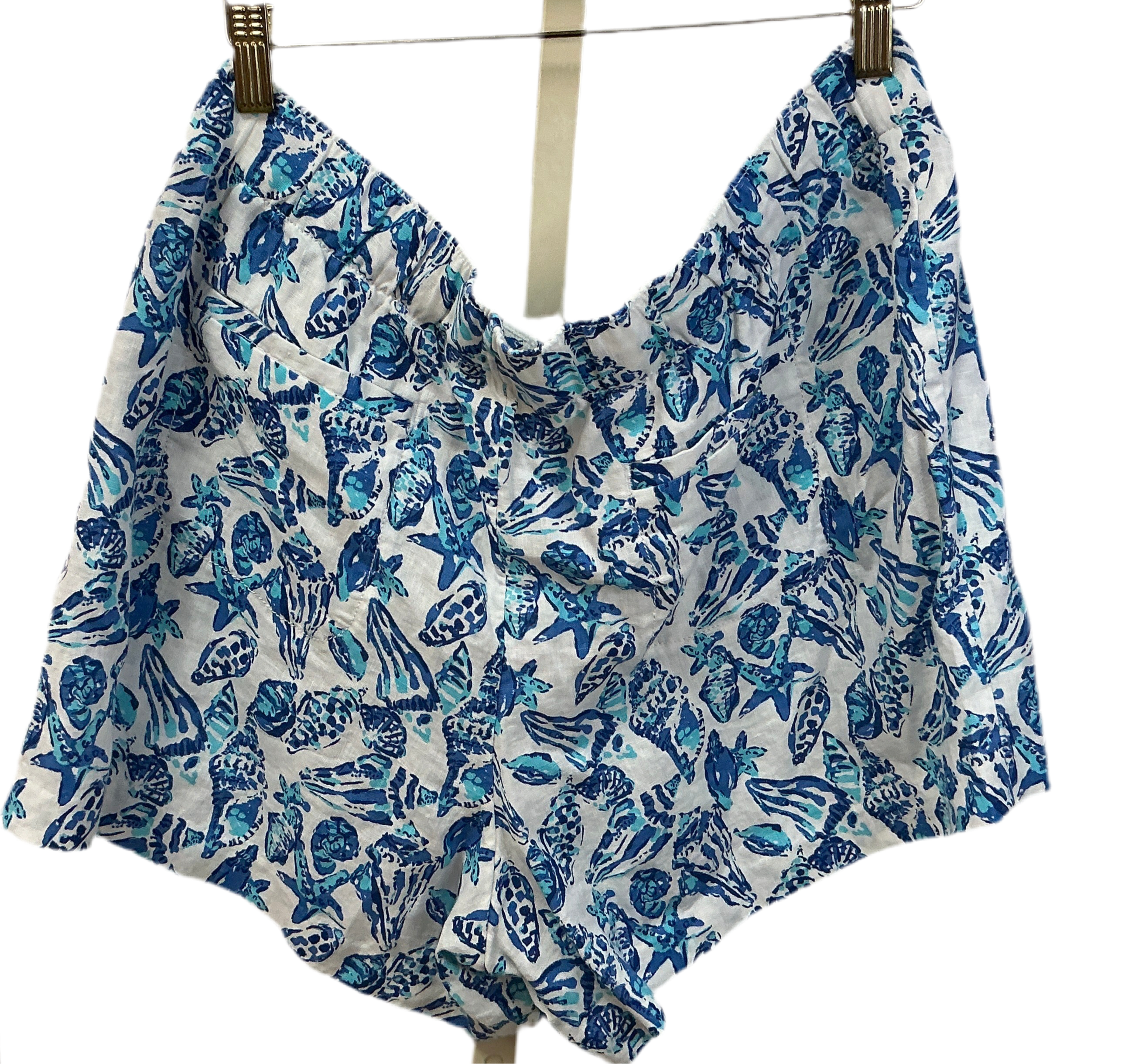 Lilly Pulitzer NWT Lilo Linen Short Resort White Shell Collector - Size XL