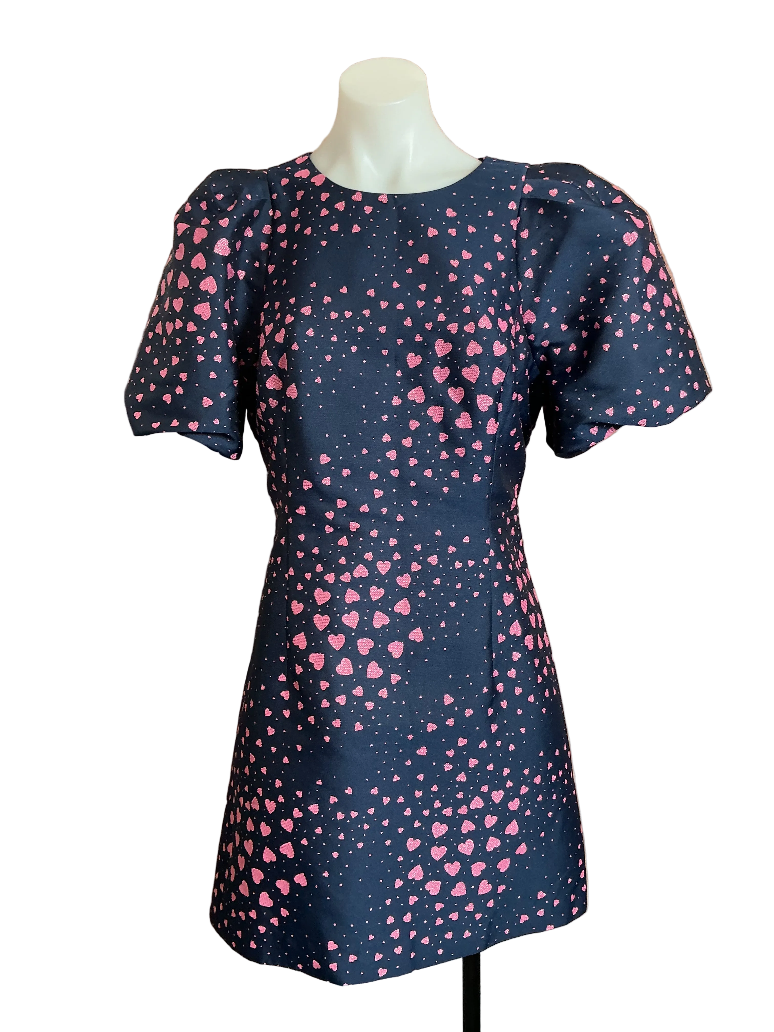 Lilly Pulitzer NWT Ailani Dress True Navy Heart Jacquard - Size 14