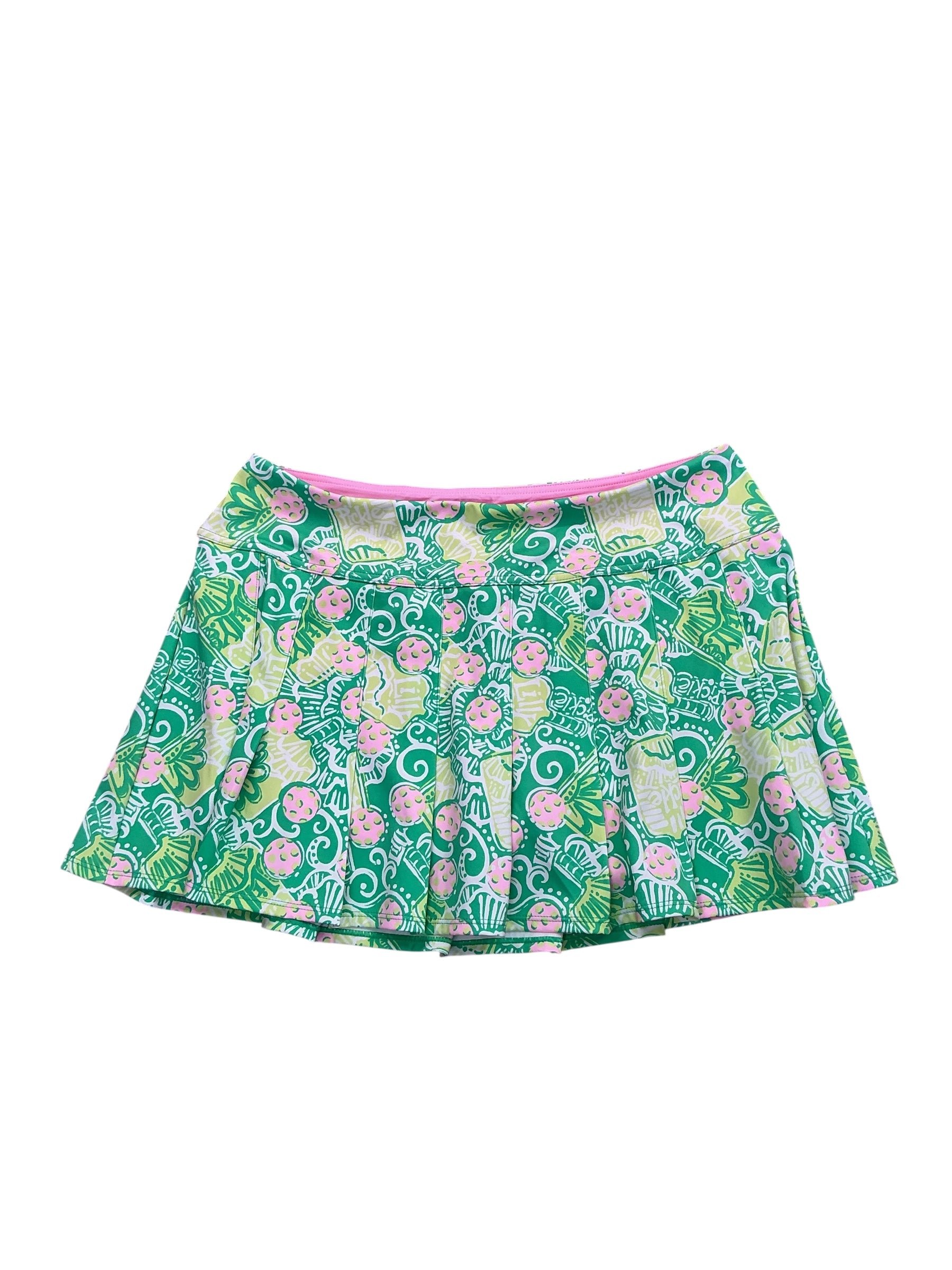 Lilly Pulitzer NWT Annora Skort UPF 50+ Spearmint In A Pickle - Size L