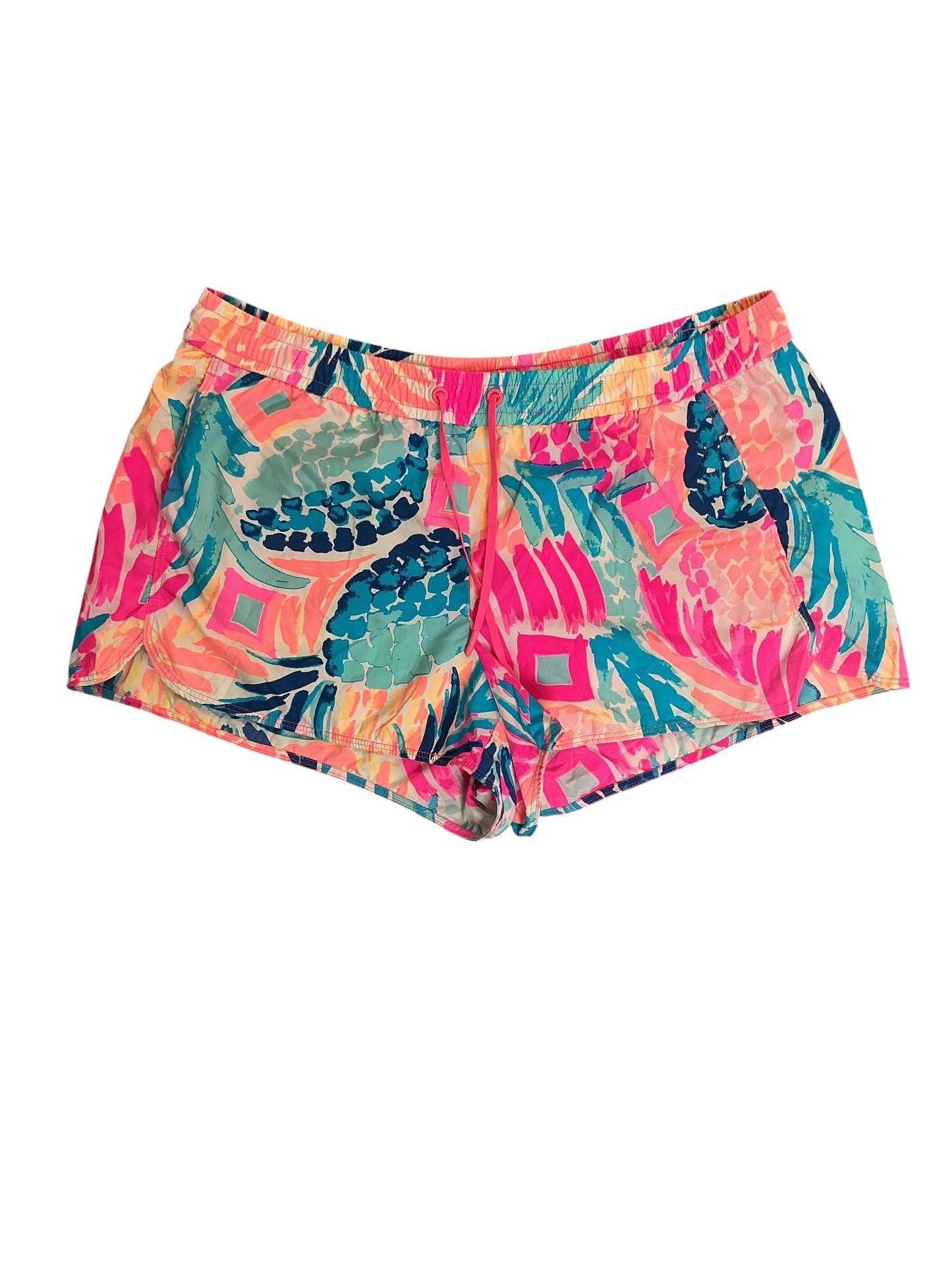 Lilly Pulitzer Ocean Trail Run Around Shorts Goombay Smashed - Size L