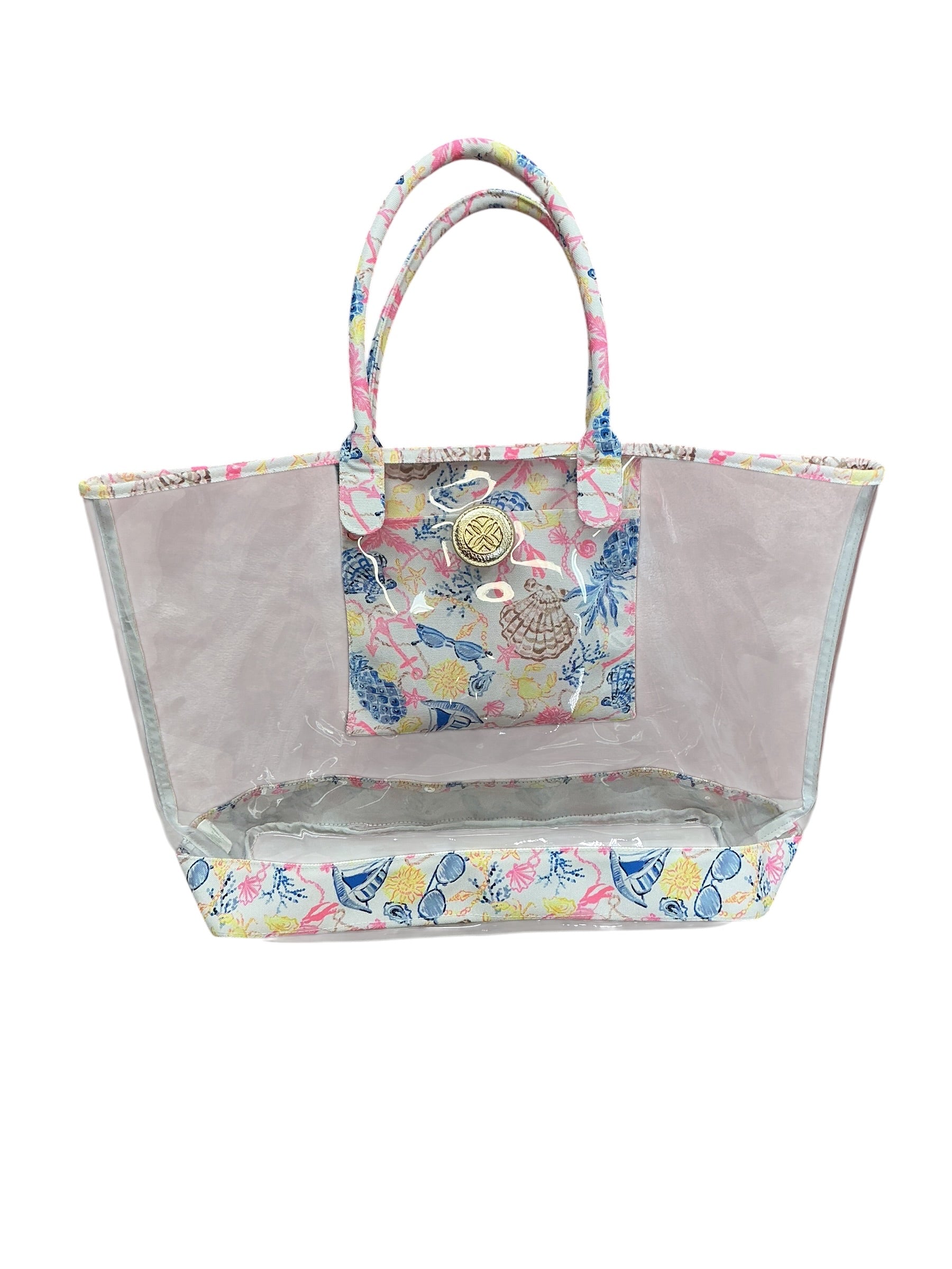 Lilly Pulitzer Clear Beach Tote Barefoot Beachcombers