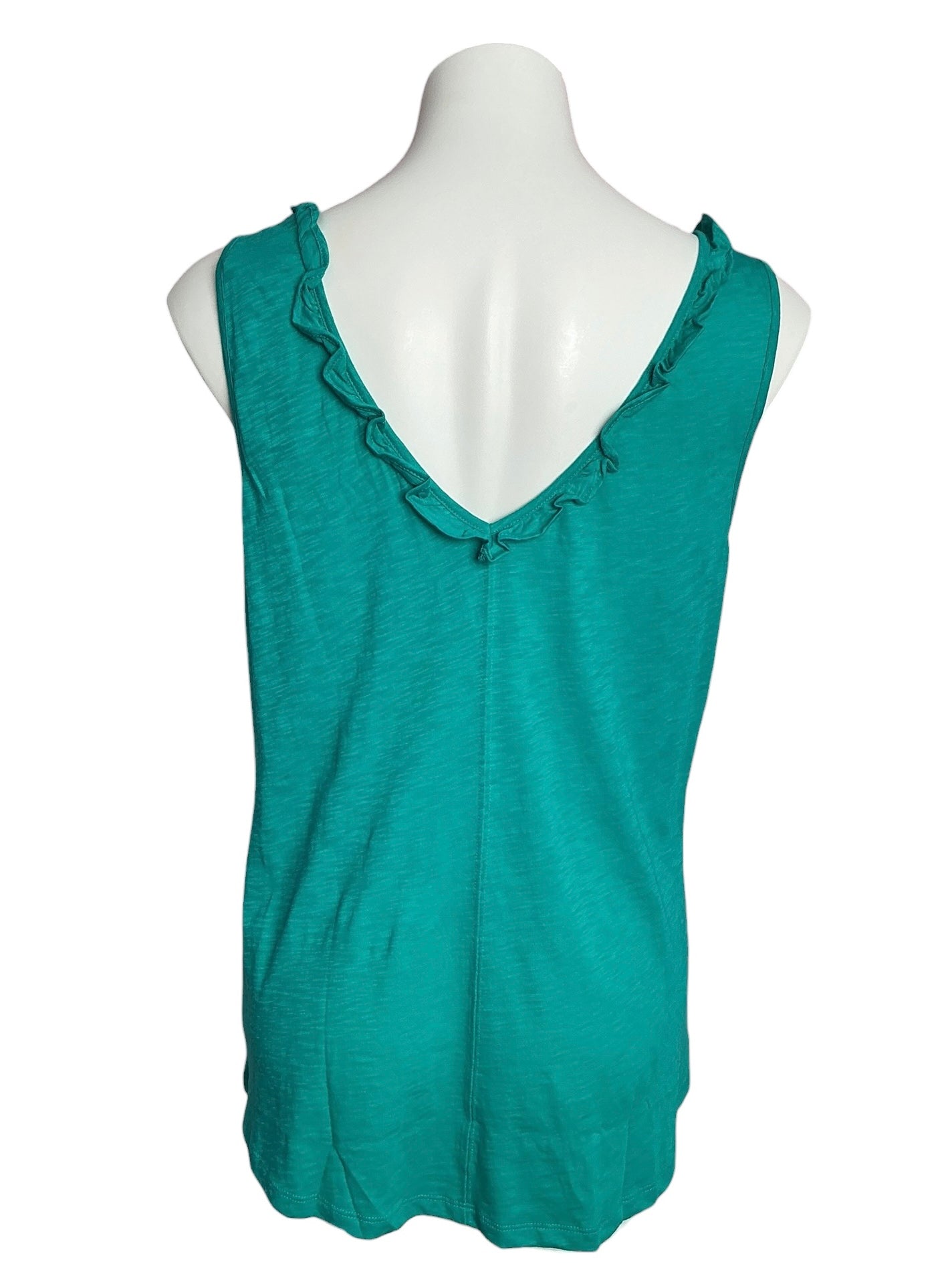 Lilly Pulitzer NWT Gigi Ruffle Top Water Lilly Green - Size L