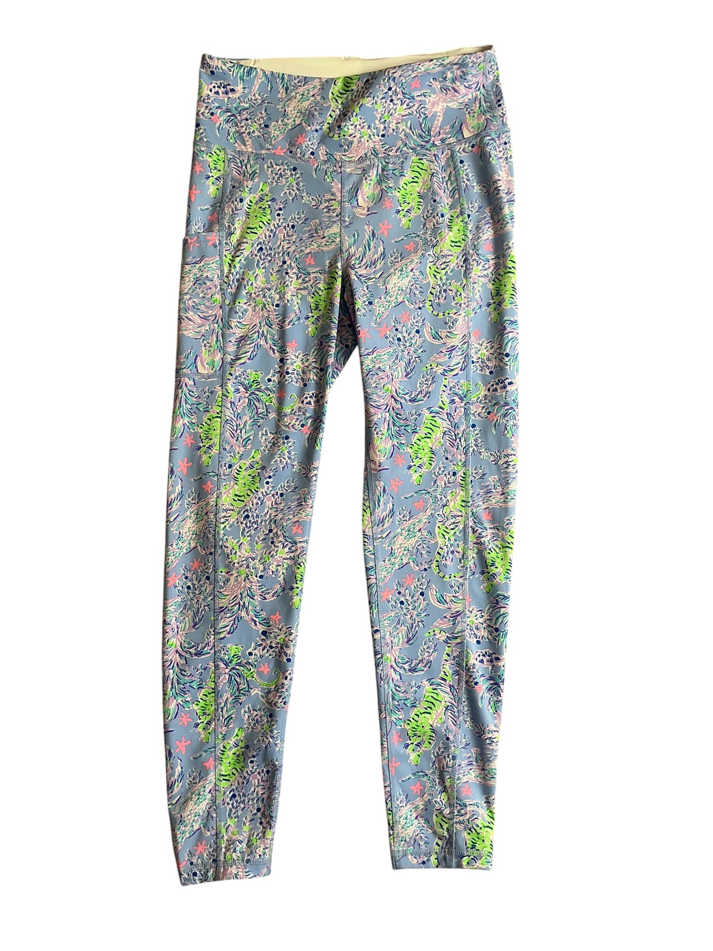 Lilly Pulitzer Weekender High Rise Legging Blue Peri - Size M