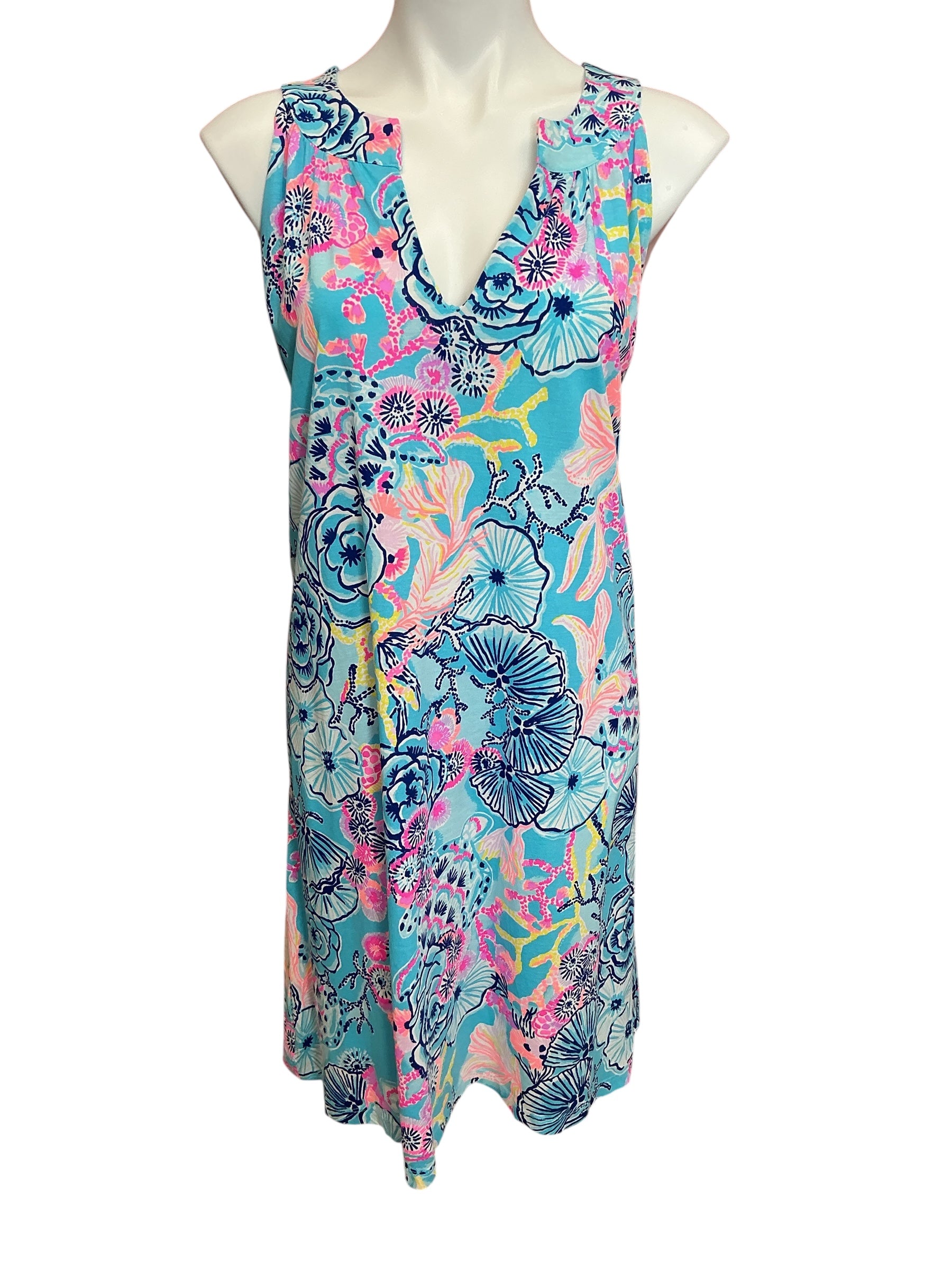Lilly Pulitzer Ross Shift Dress Bali Blue Once Upon A Tide - Size XXL