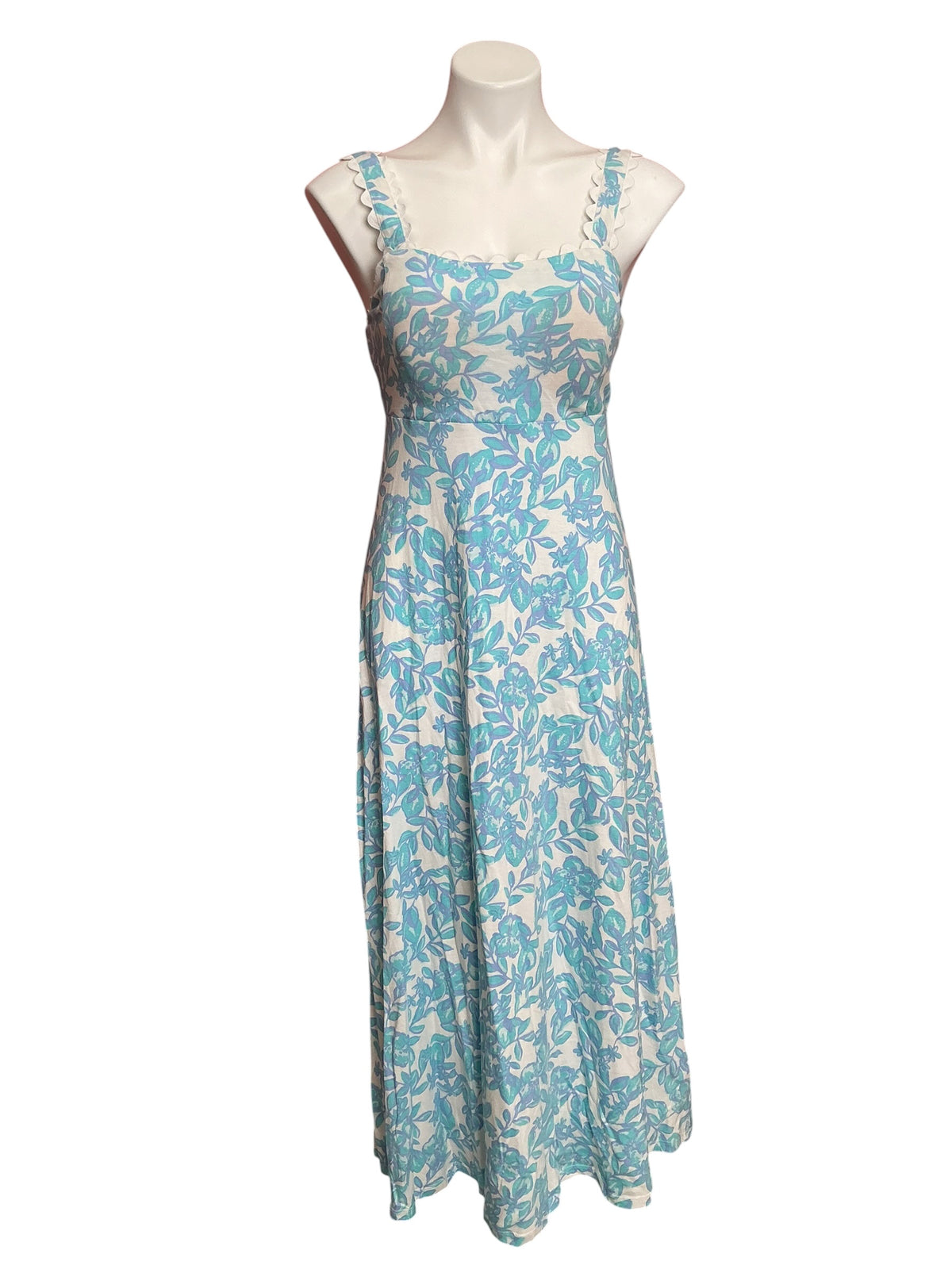 Lilly Pulitzer Dwyer Midi Dress Simply The Zest Jacaranda Blue - Size S