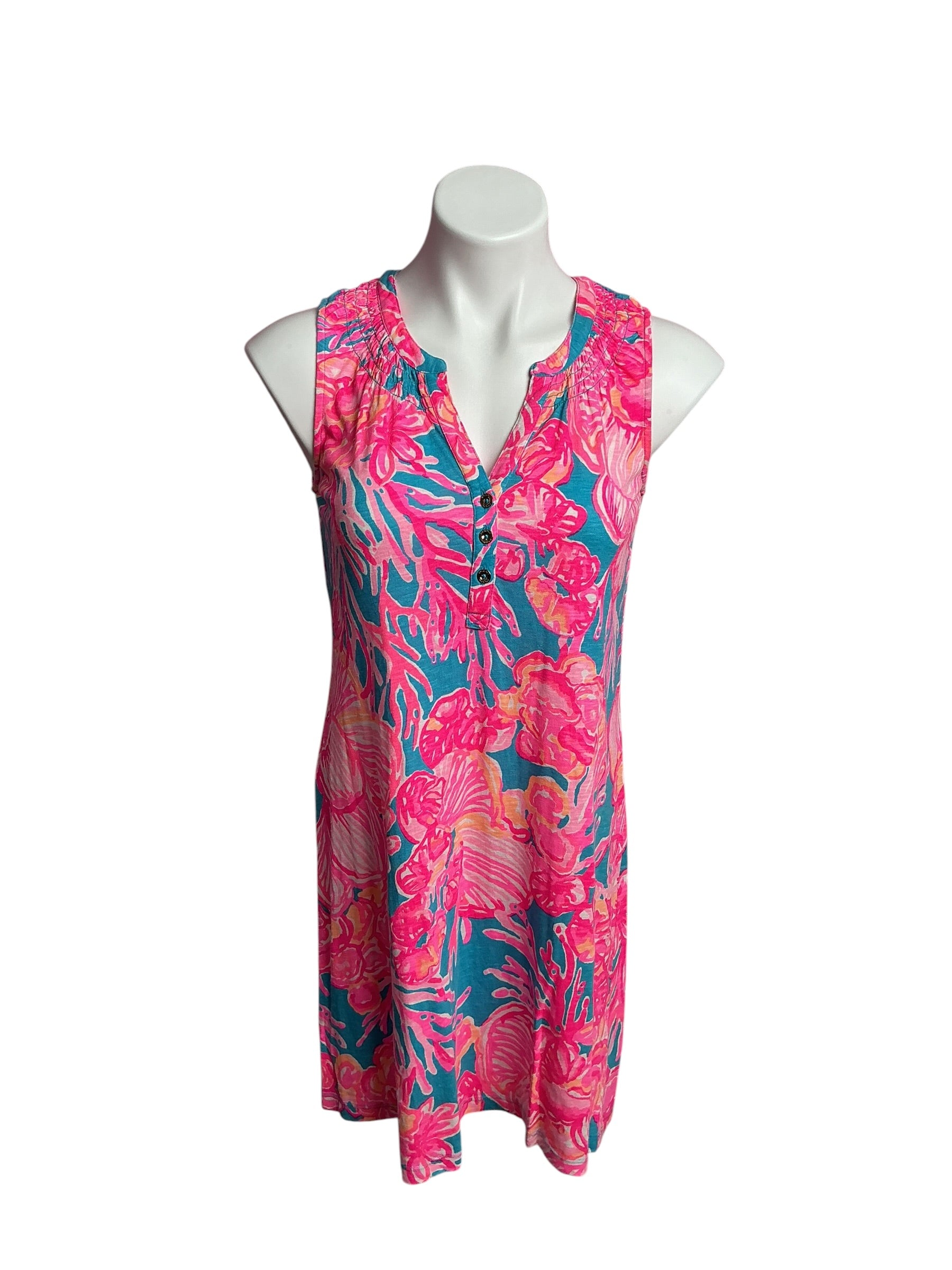Lilly Pulitzer- Essie Mini Dress Multi Barefoot Princess Size XS