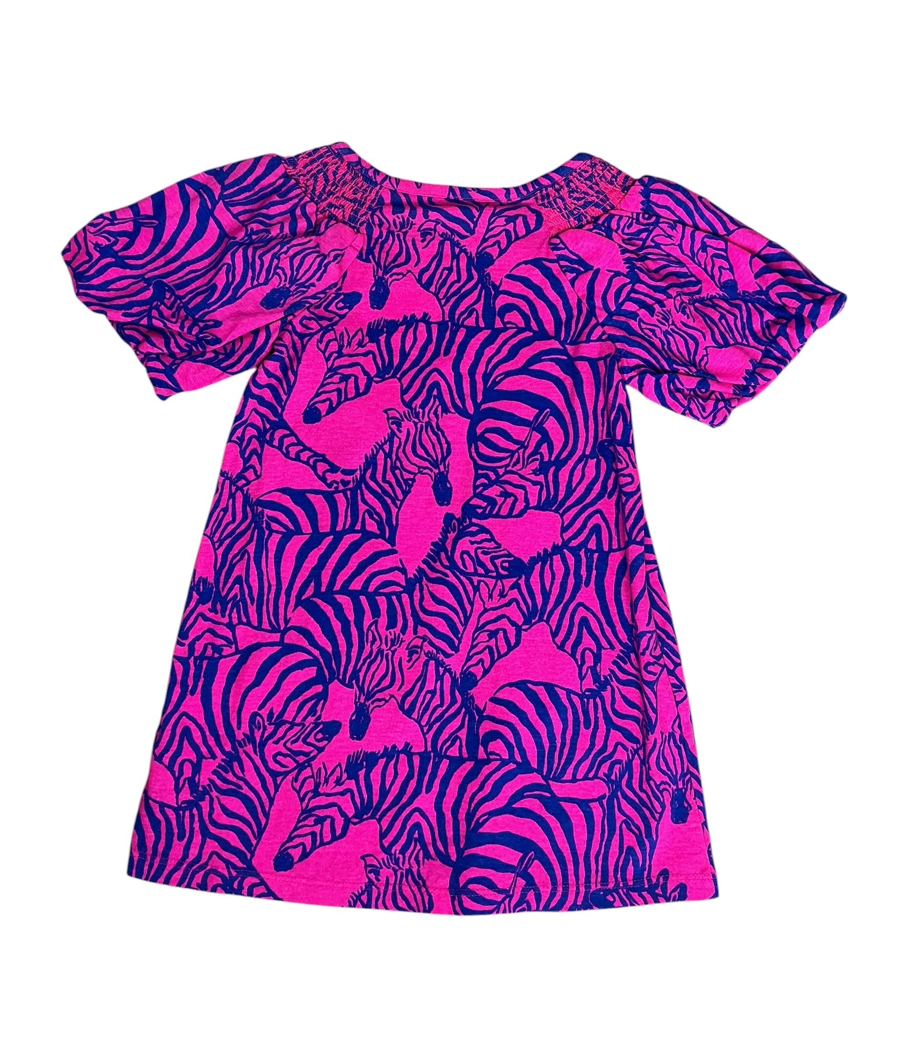 Lilly Pulitzer Girls Mini Rosen Dress Passion Fruit Pink Wild Nights - Size XS