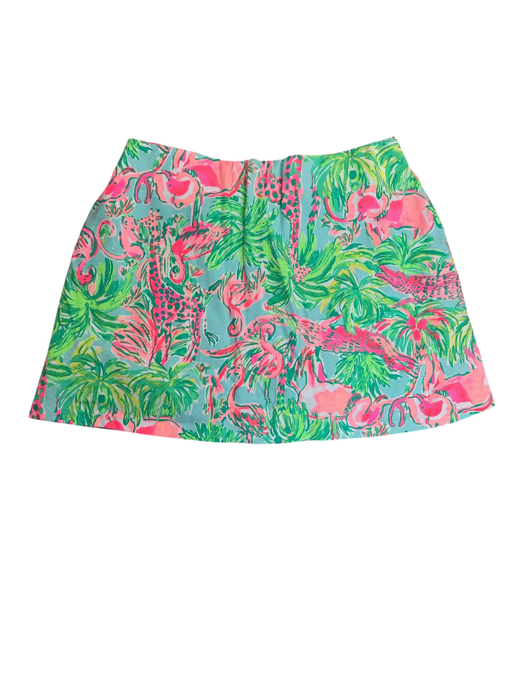 Lilly Pulitzer NWT Madison Skort Seasalt Blue On Parade - Size S