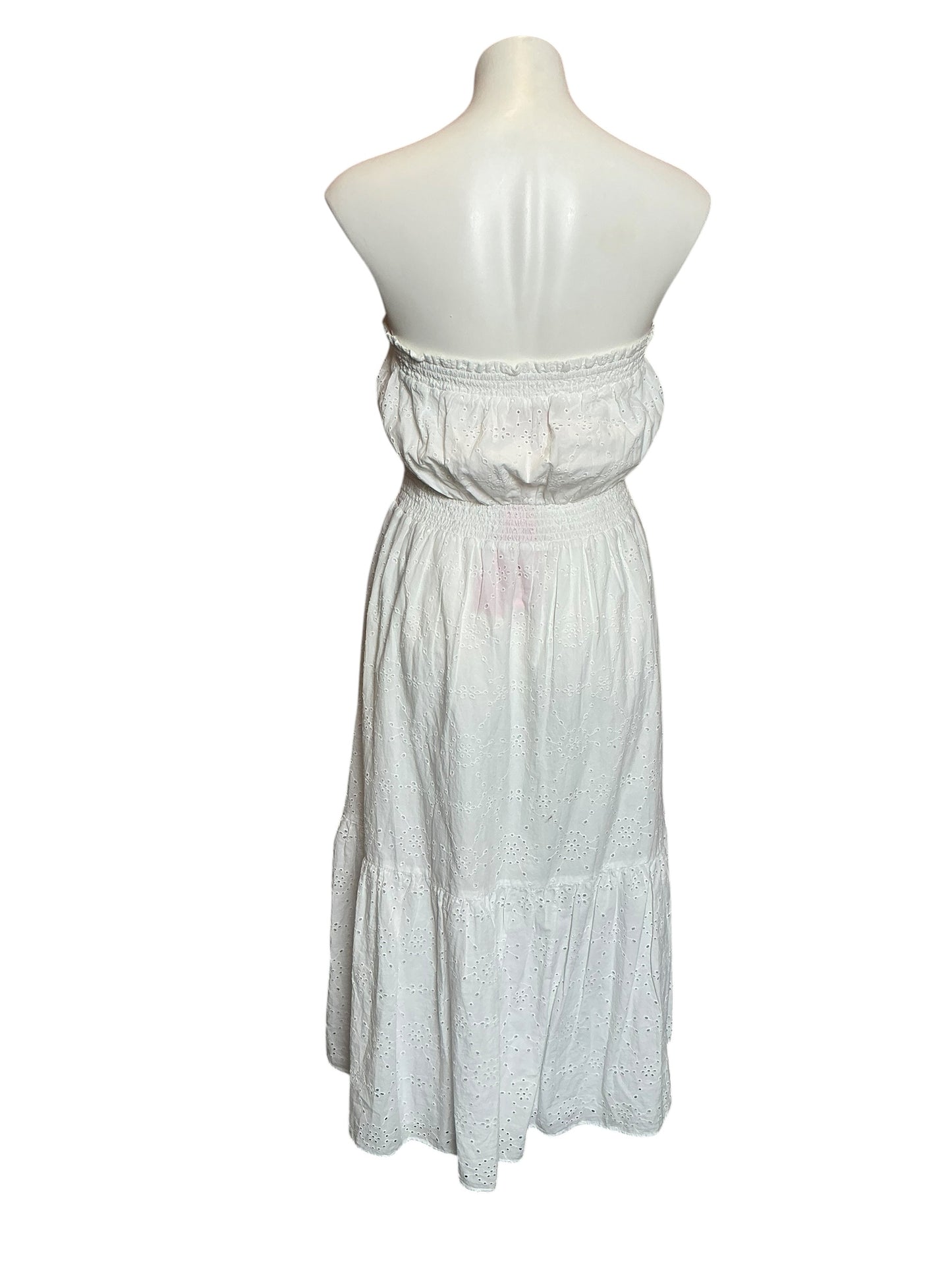 Lilly Pulitzer NWT Nikole Strapless Eyelet Dress Resort White Tidepool Eyelet  - Size XL