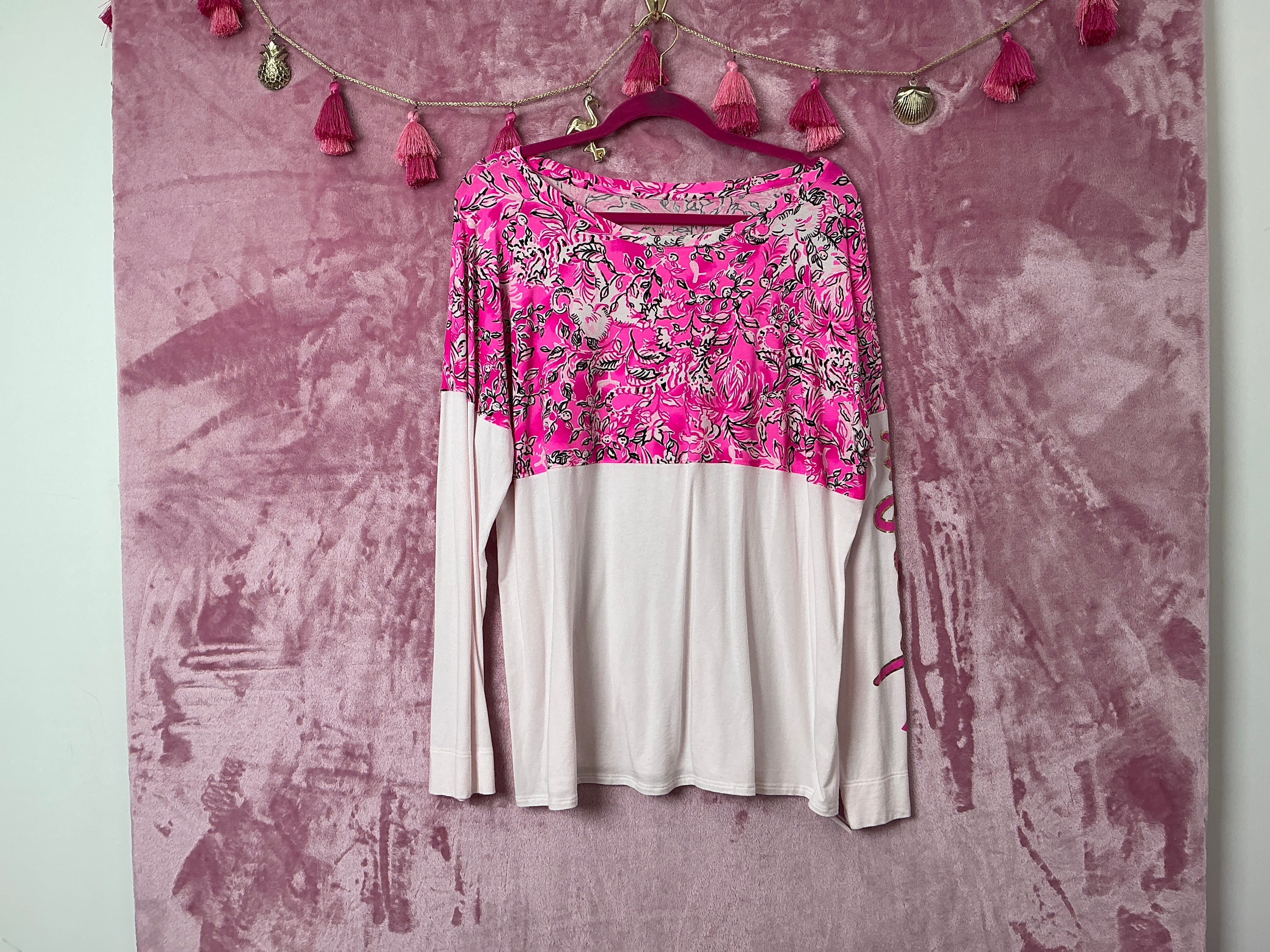 Lilly Pulitzer Long Sleeve Top - Size XL