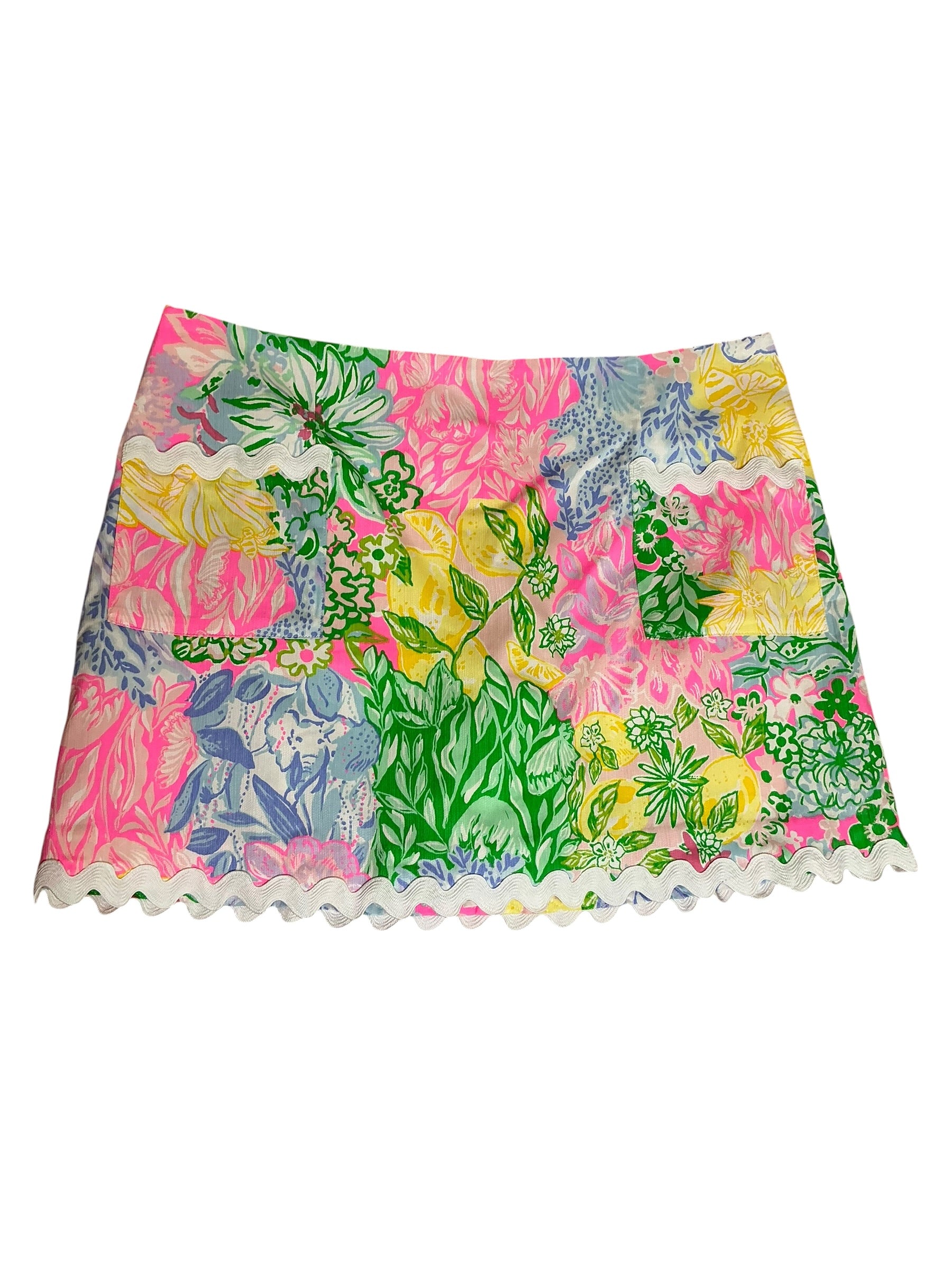 Lilly Pulitzer Gardner Mini Skort Bright Delight Patch - Size 12