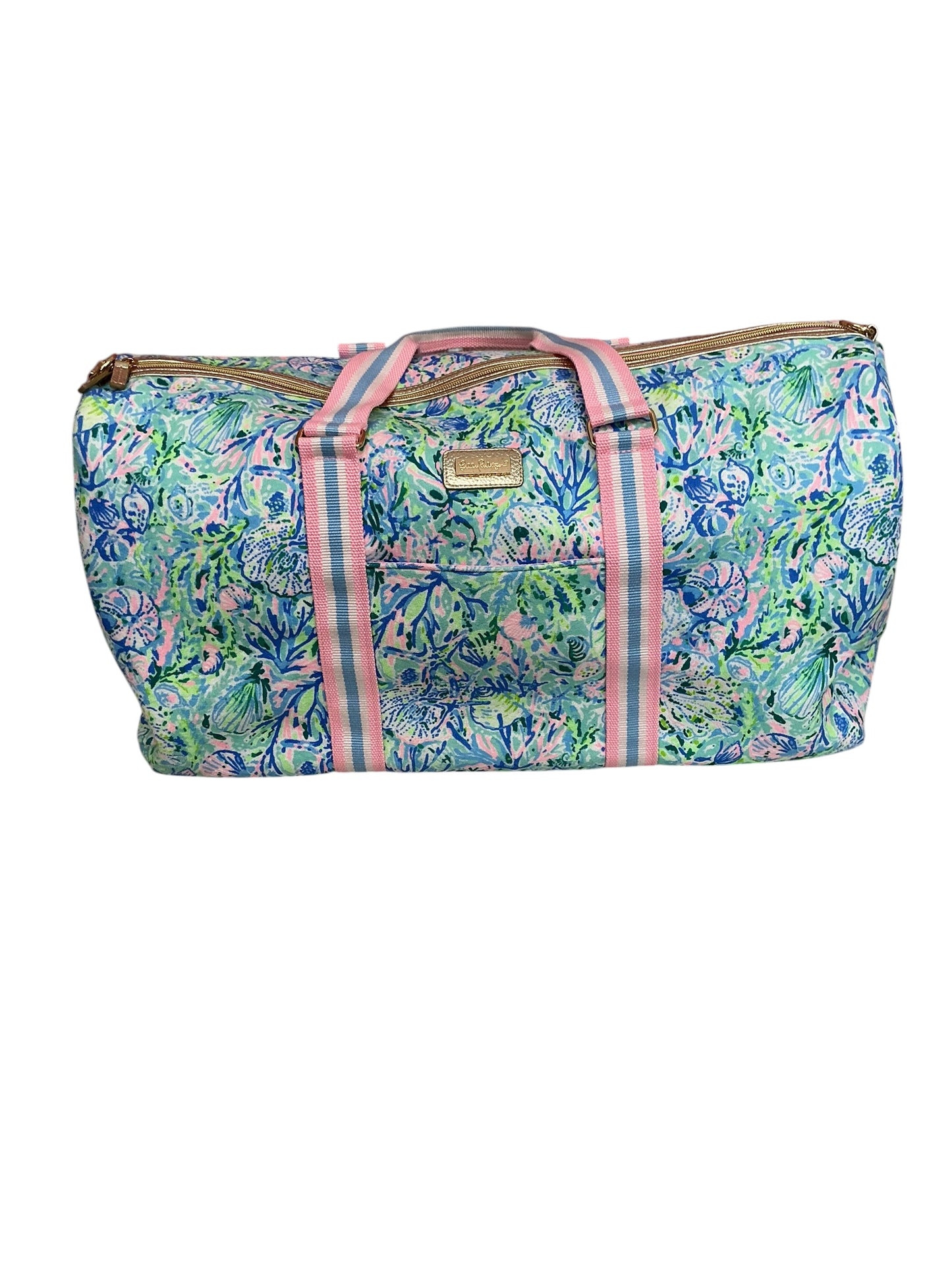 Lilly Pulitzer Lightweight Weekender Bag Surf Blue Soleil It On Me