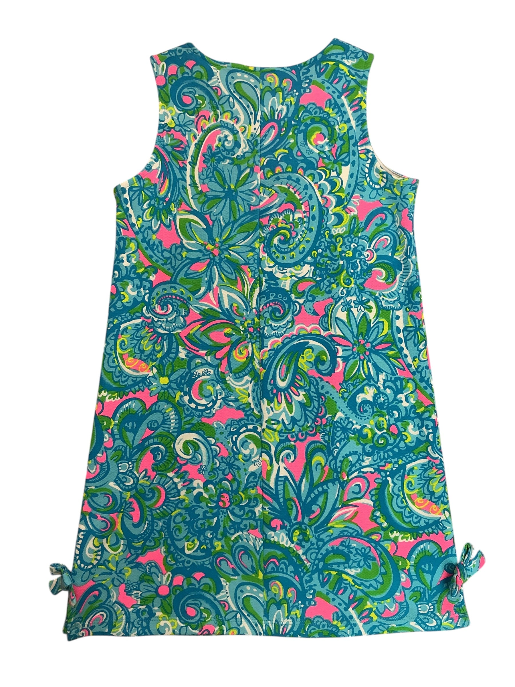 Lilly Pulitzer NWT Girls Kids Little Lilly Knit Shift Dress Seabreeze Blue Hey Gull Friend - Size XL