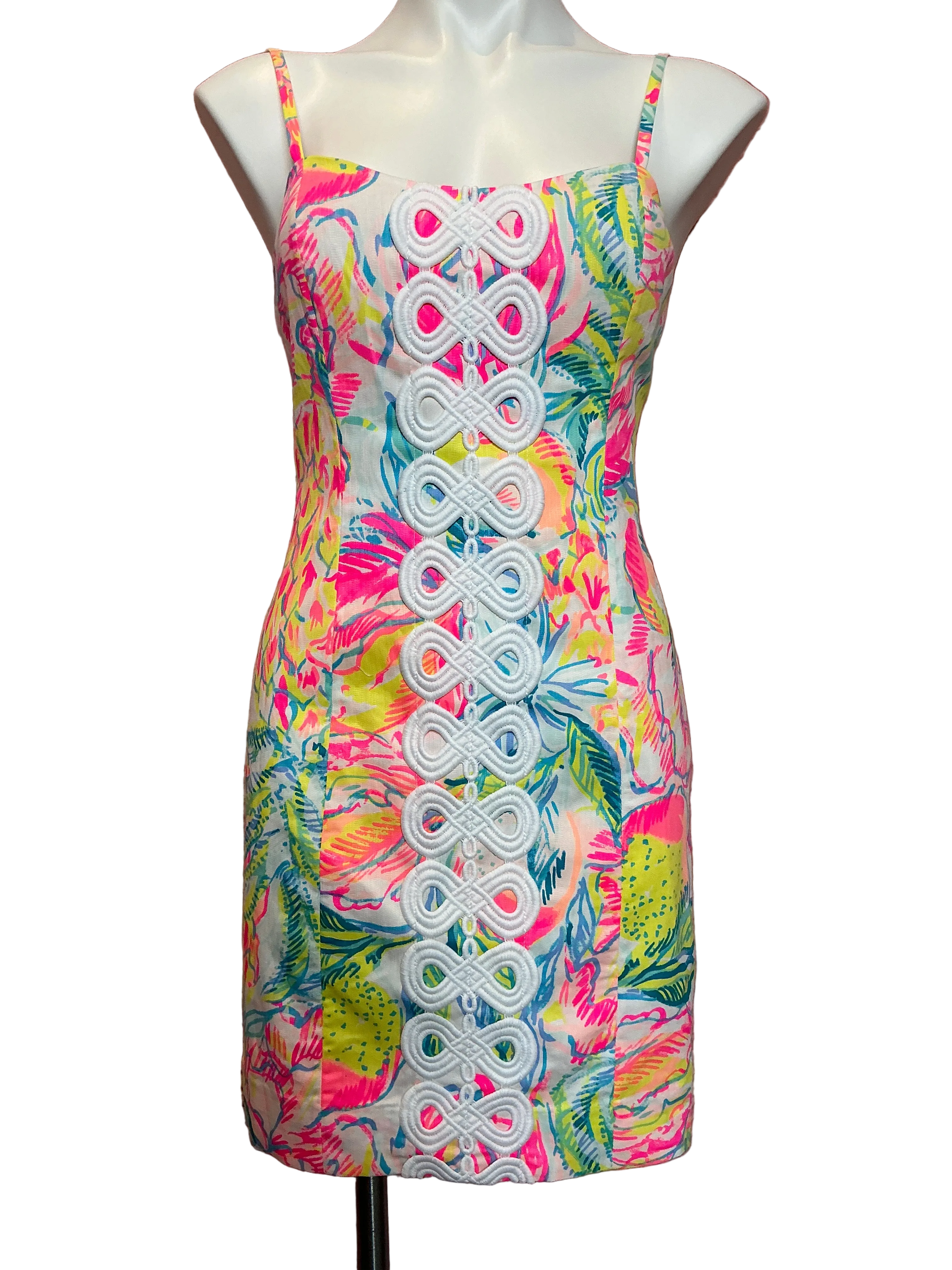 Lilly Pulitzer NWT Shelli Stretch Dress - Multi Fiesta Bamba - Size 2