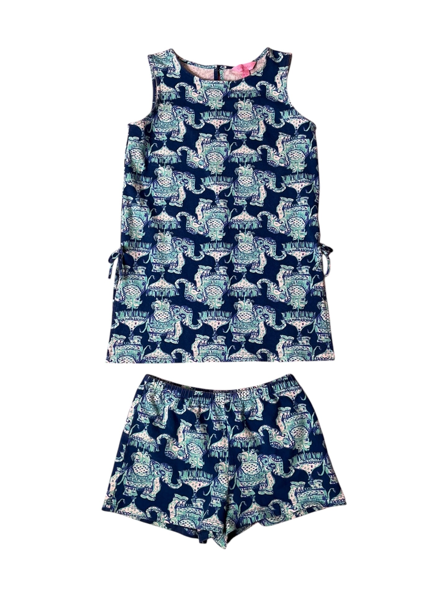 Lilly Pulitzer Mini Donna Top Set Joy Ride - Size L (8-10)
