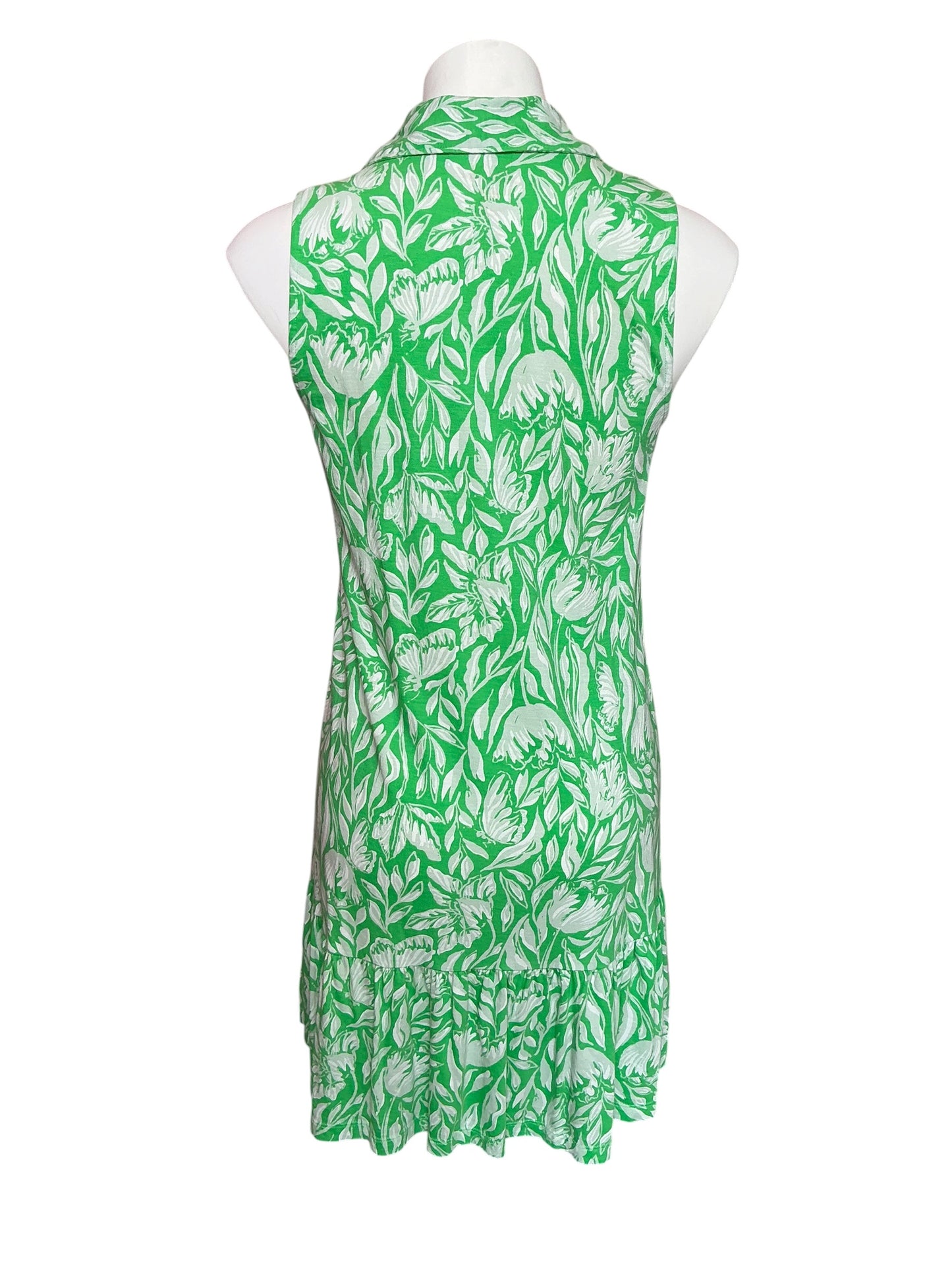 Lilly Pulitzer Riegan Dress Fauna Green Tulip to Tango - Size XS