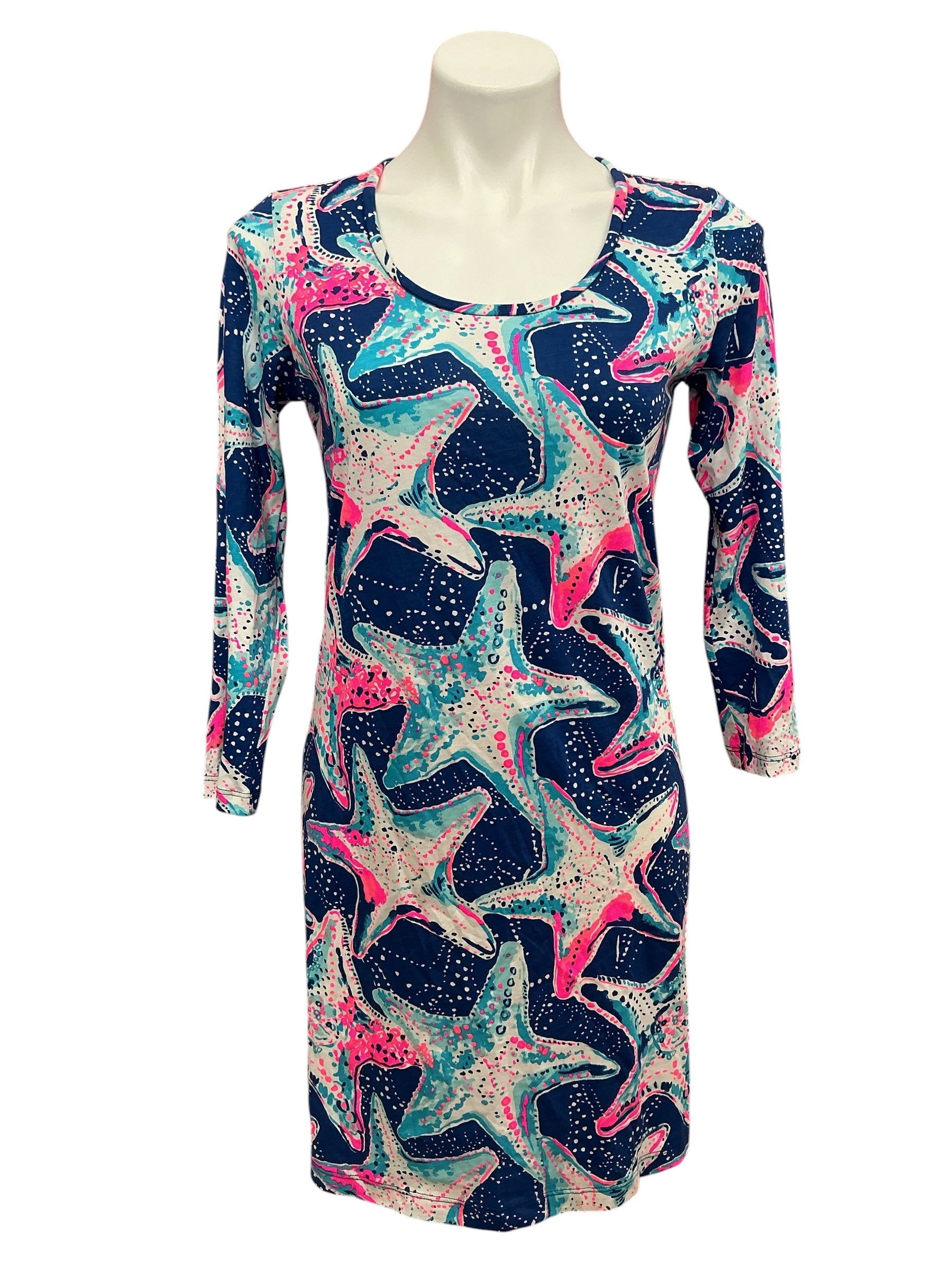 Lilly Pulitzer Beacon Dress Indigo Star Struck - Size S