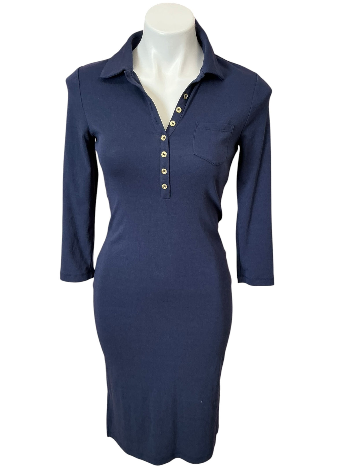 Lilly Pulitzer Reema Polo Dress True Navy - Size XS