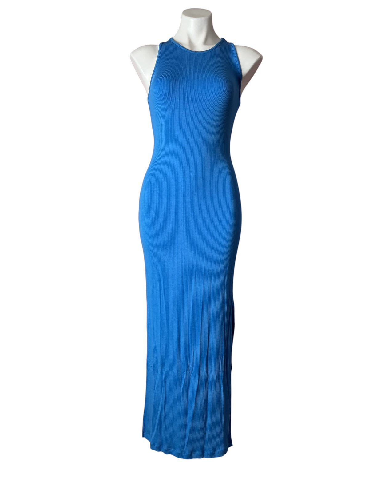 Lilly Pulitzer Ulla Rib Knit Maxi Dress Morelle Blue - Size XXS