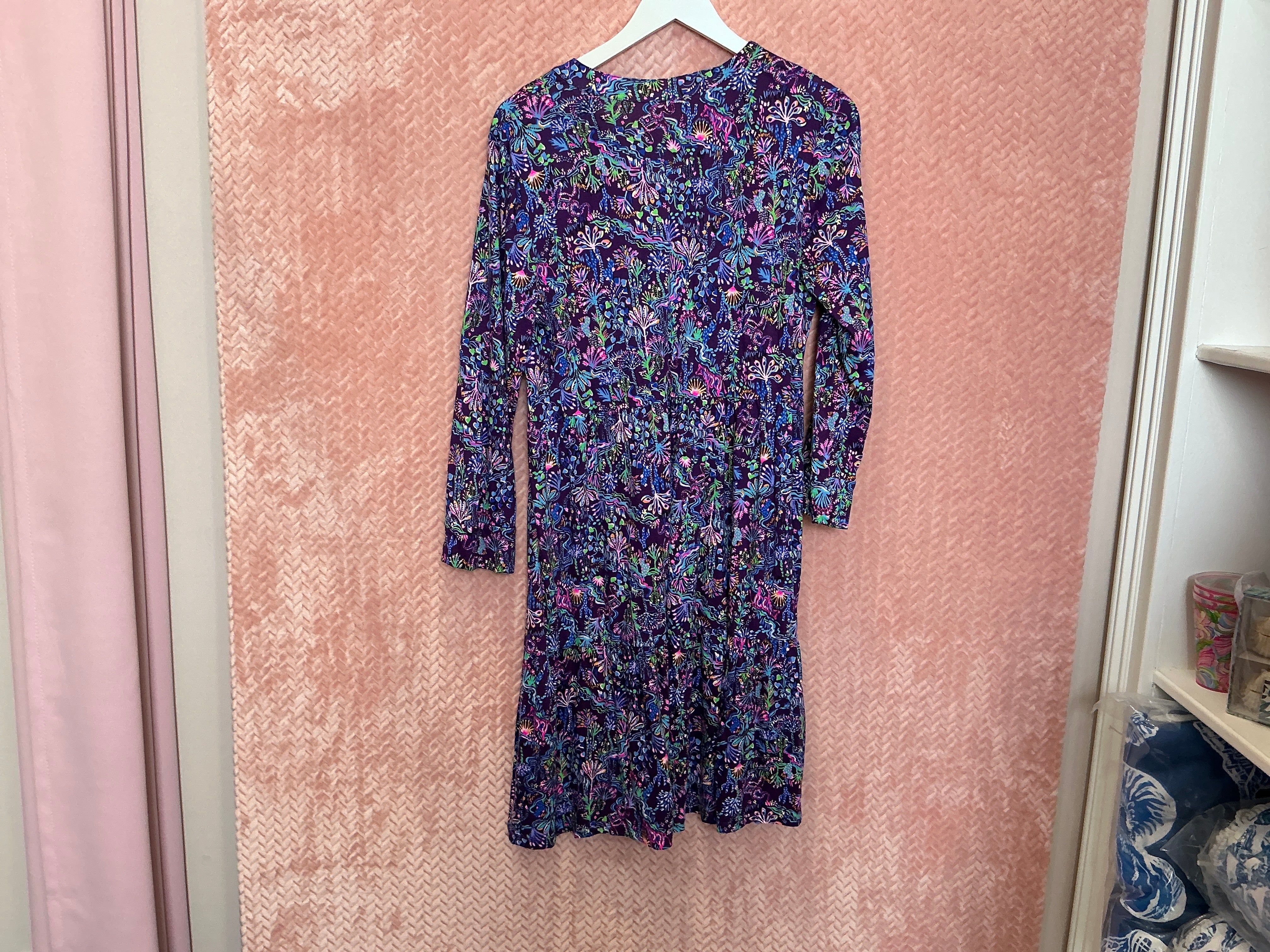 Lilly Pulitzer Alaina Swing Dress Purple Berry - Size L