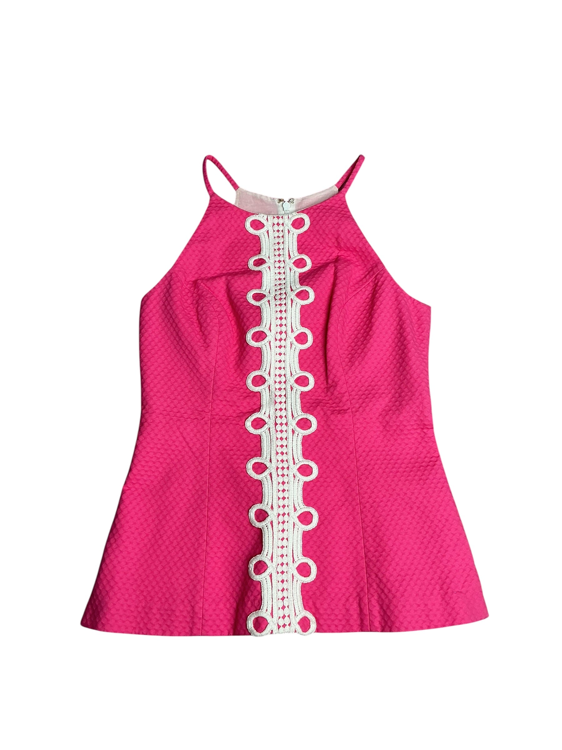 Lilly Pulitzer- Annabelle Halter Top Hotty Pink Size 0