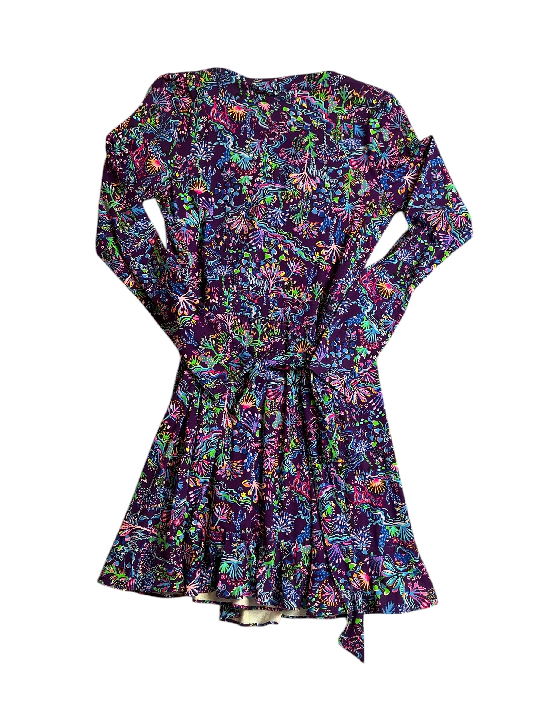 Lilly Pulitzer Alaina Swing Dress - Purple Berry Colony Conga - Size S