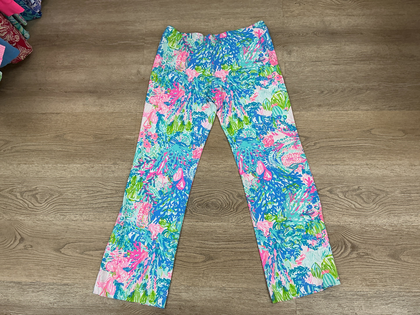 Lilly Pulitzer NWT Georgia May Palazzo Pants Fished My Wish - Size XL
