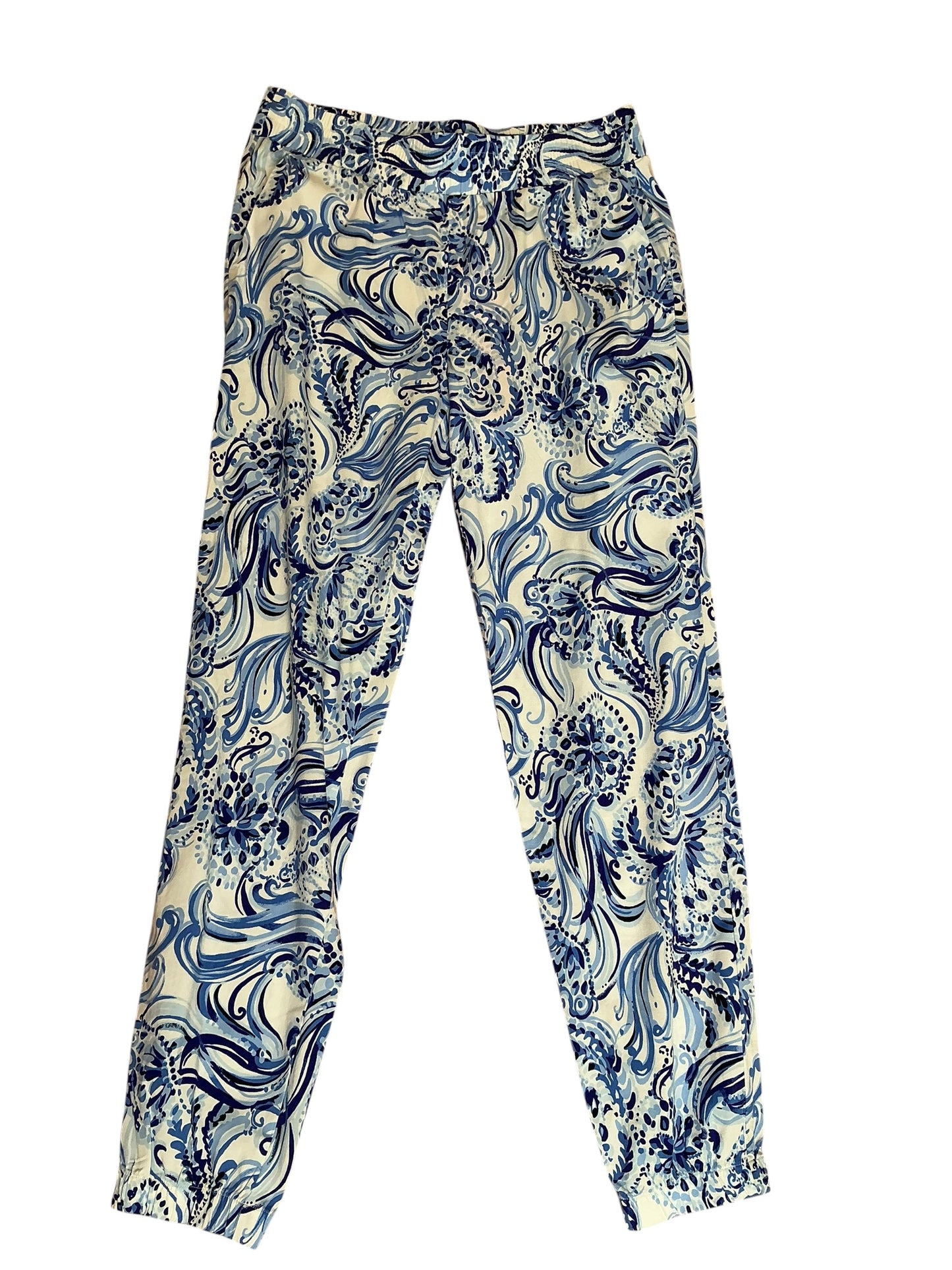 Lilly Pulitzer NWT Rici Stretch Pant Resort White Don’t Be Jelly - Size S