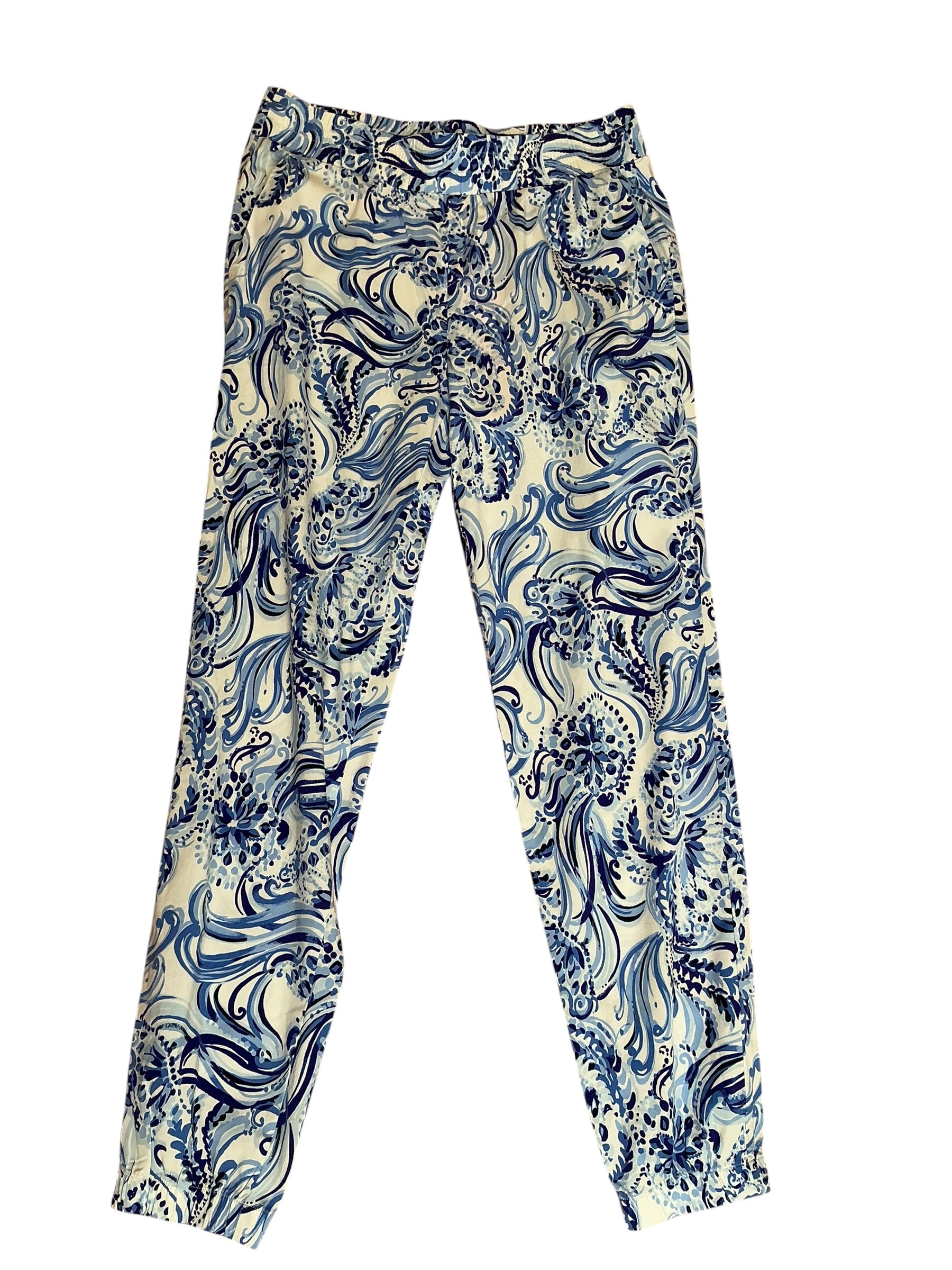 Lilly Pulitzer NWT Rici Stretch Pant Resort White Don’t Be Jelly - Size S