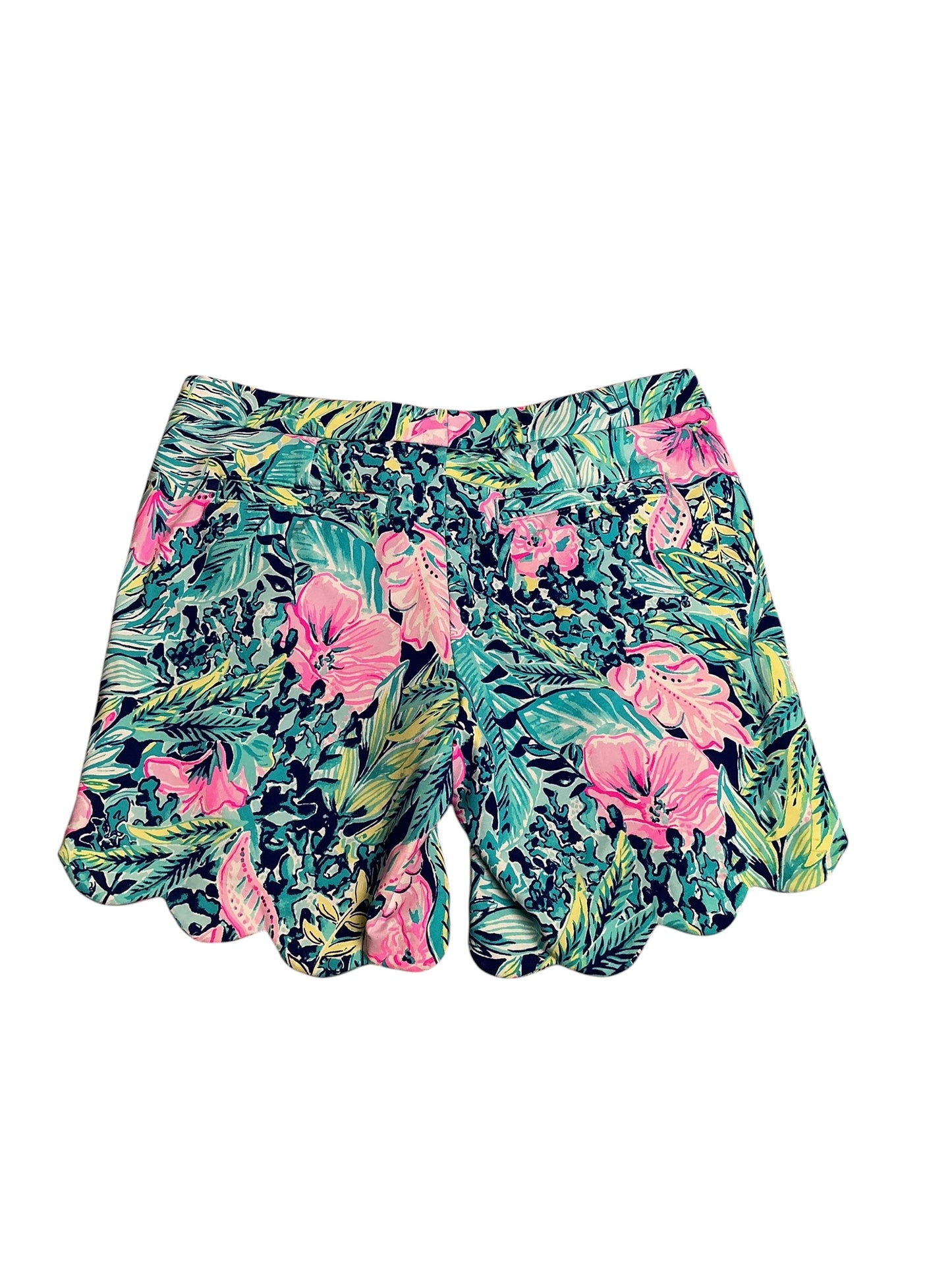 Lilly Pulitzer- Darci Knit Short Lapis Lazuli Beach Club Blooms Size 6