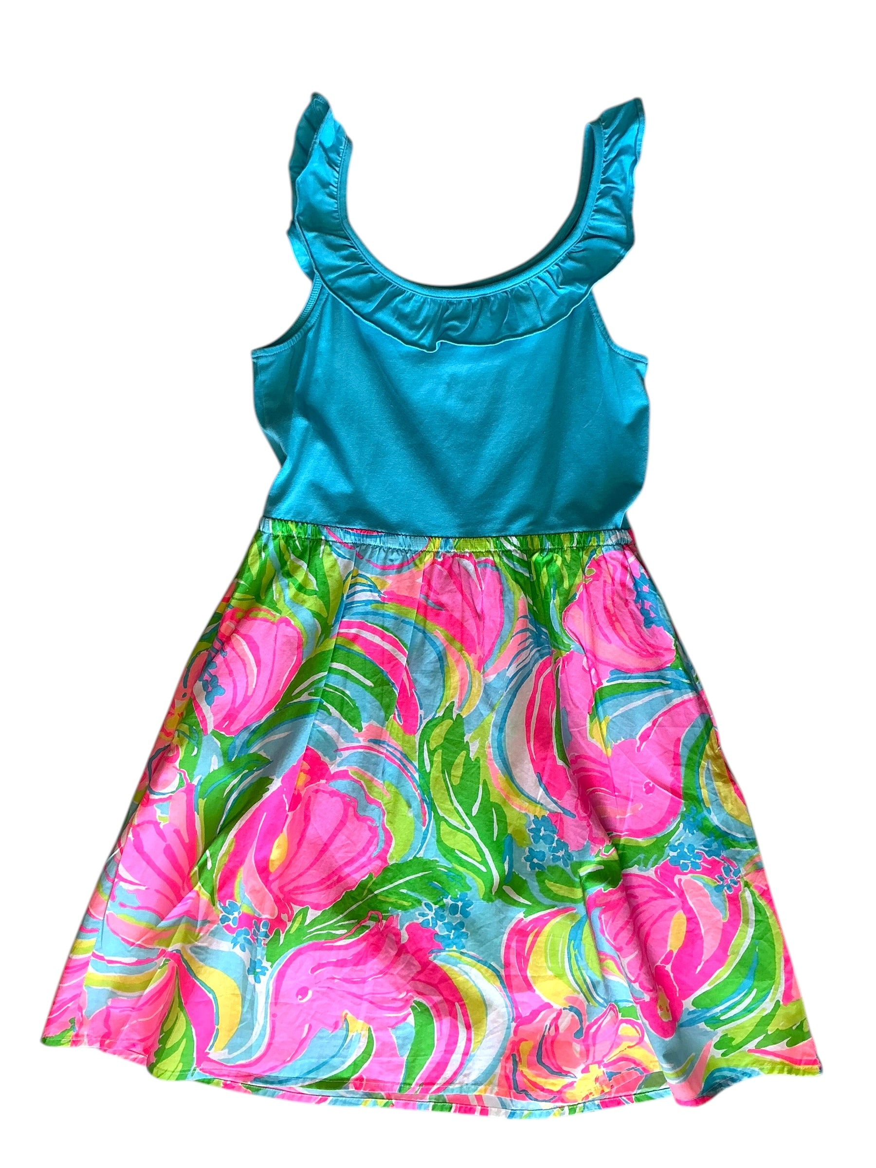 Lilly Pulitzer Clair Girls Dress Appealing Print - Size L