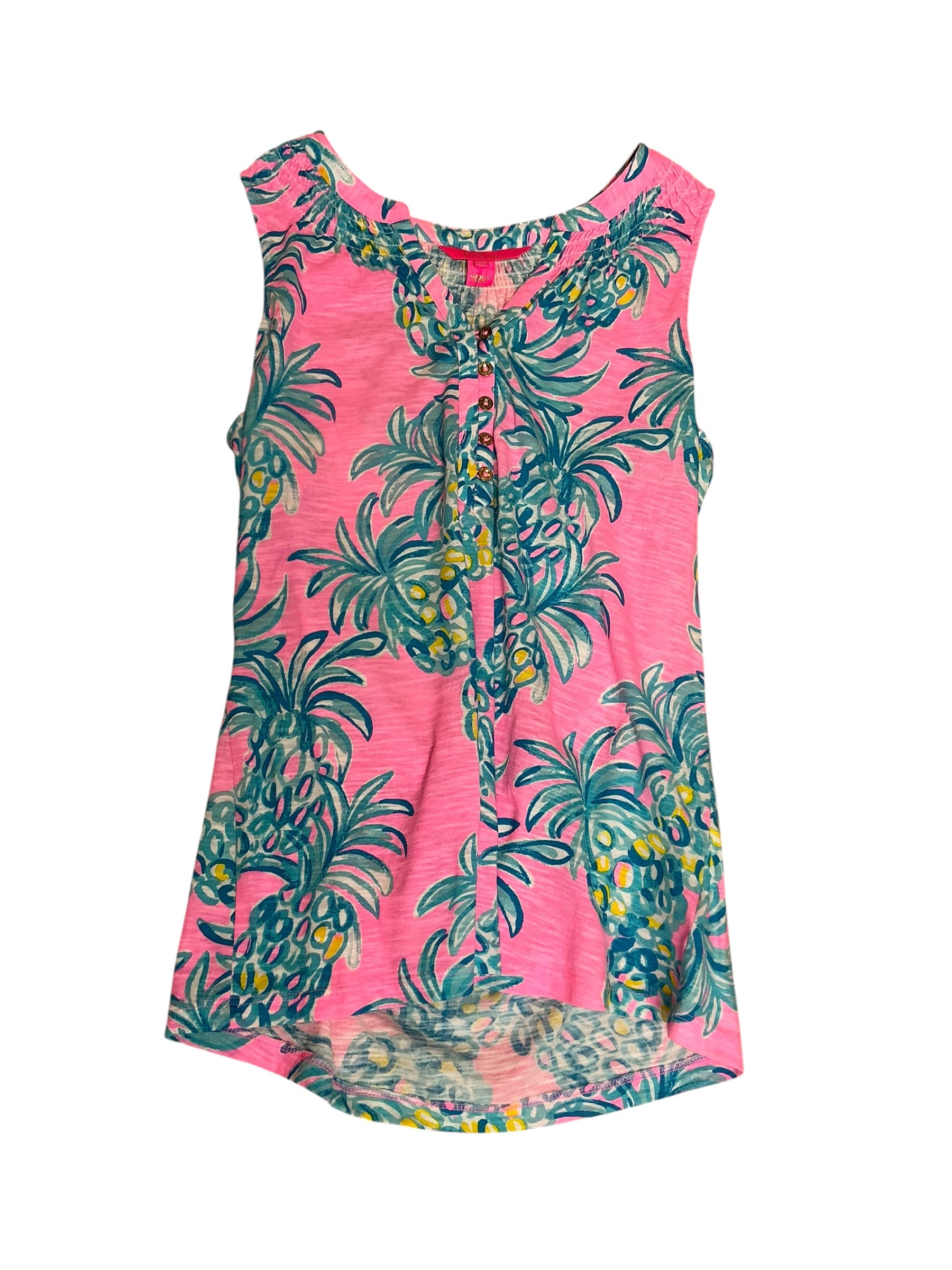 Lilly Pulitzer Essie Top Pelican Pink Beat The Heat - Size XS