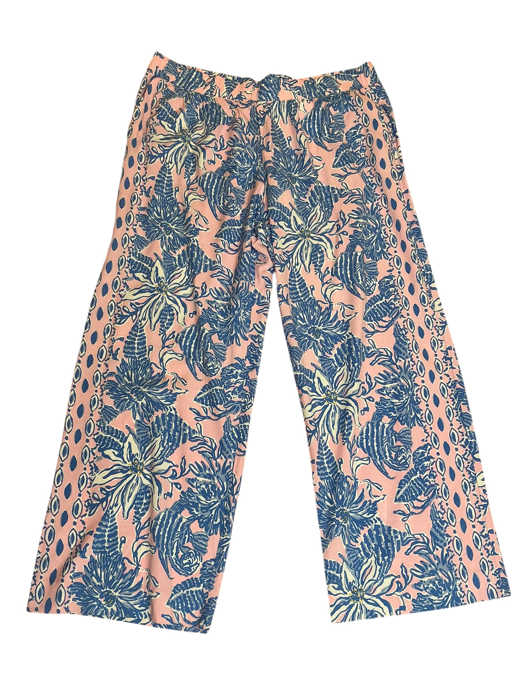 Lilly Pulitzer NWT Bal Harbour Stretch Pants Conch Shell Pink Up Scale Engineered Pants - XXL