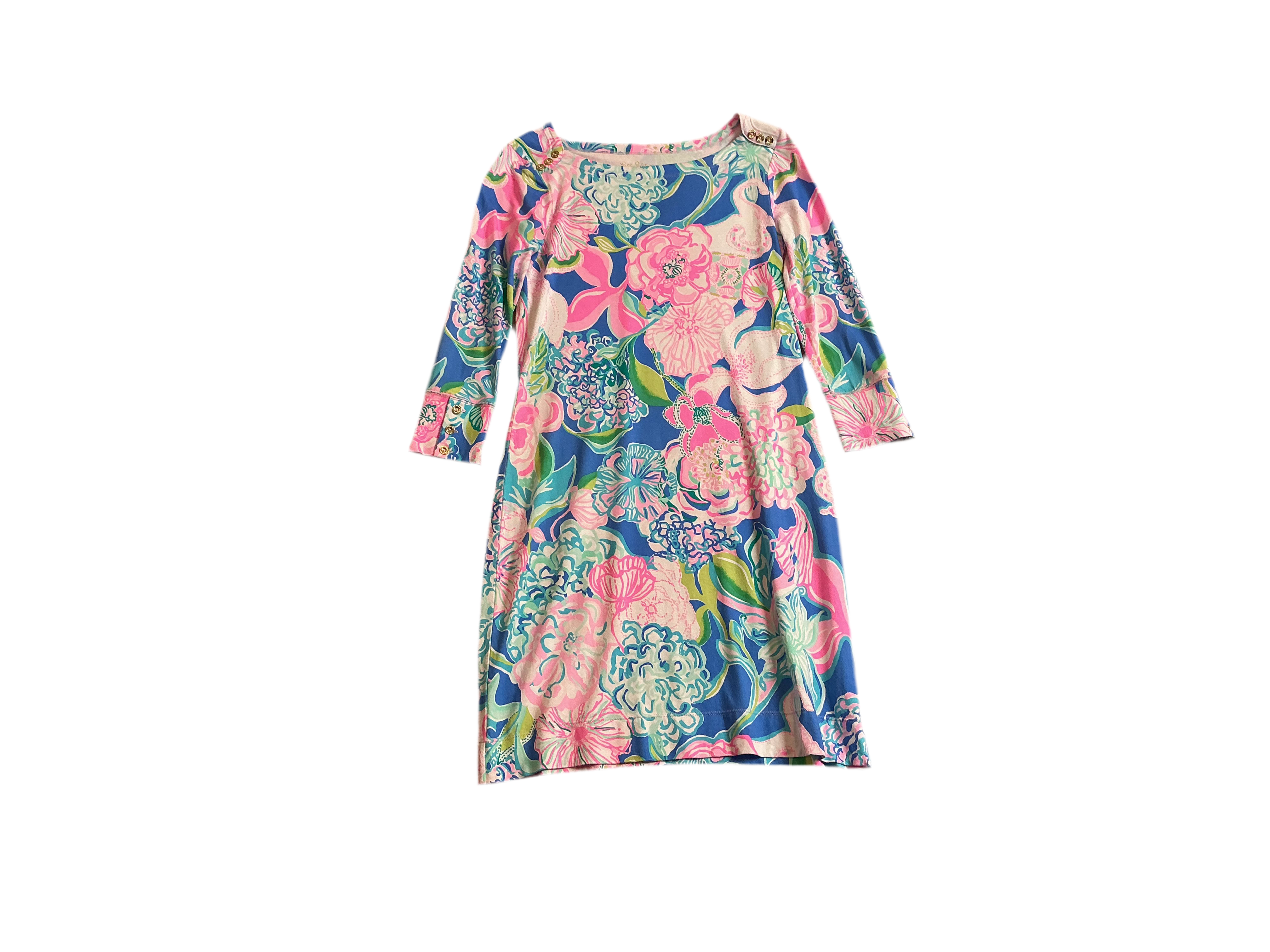 Lilly Pulitzer UPF 50+ Sophie Dress Multi Peony For Your Thoughts - Size XS