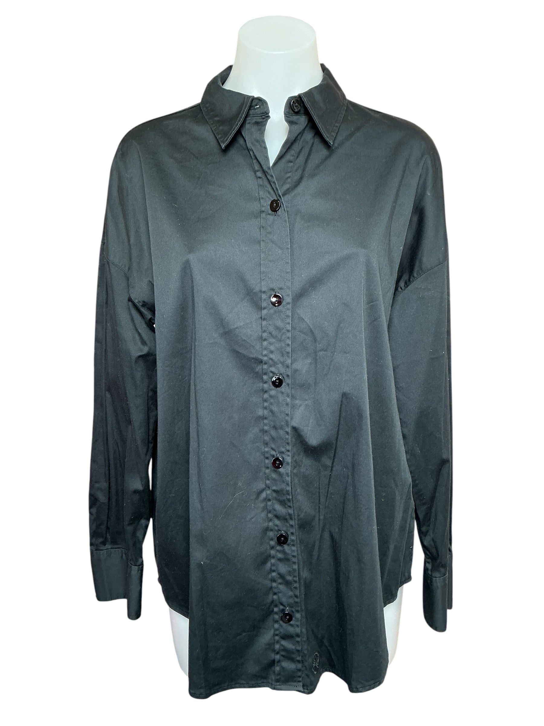 Lilly Pulitzer Stevey Relaxed Button Down Stretch Shirt - Onyx - Size M