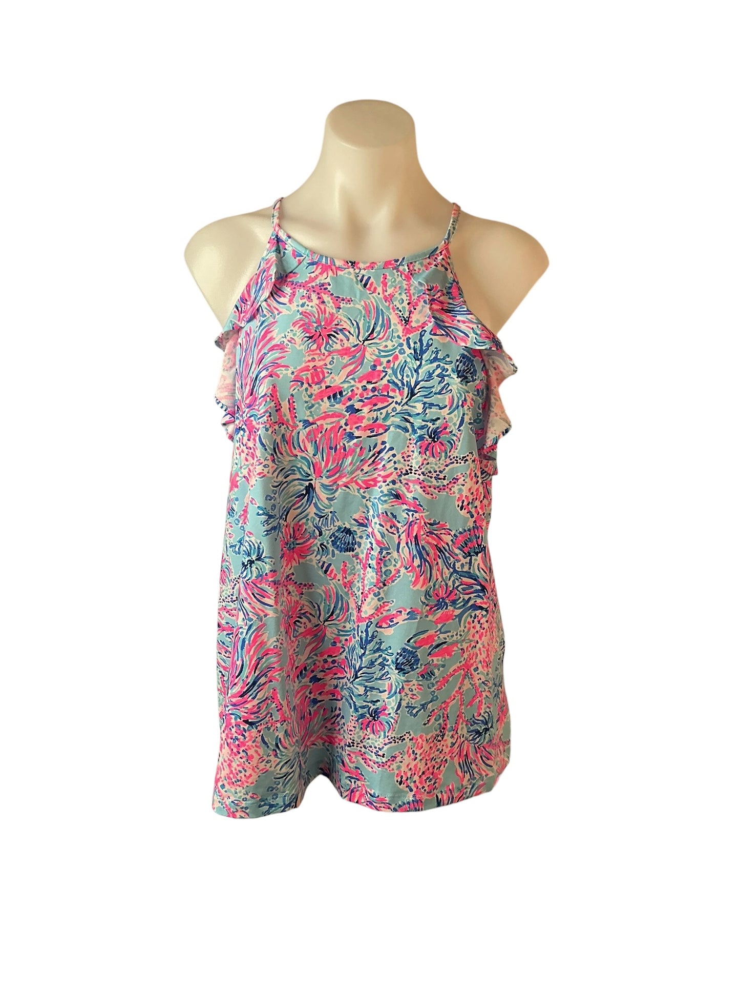 Lilly Pulitzer Billie Tank Top Splash Dance - Size L