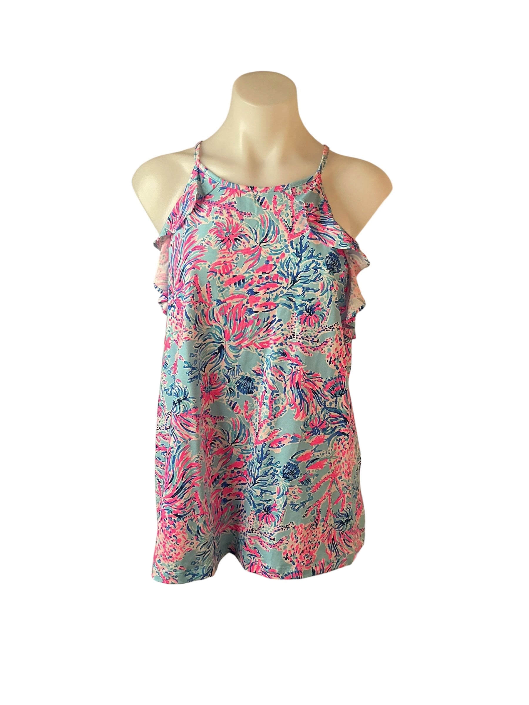Lilly Pulitzer Billie Tank Top Splash Dance - Size L