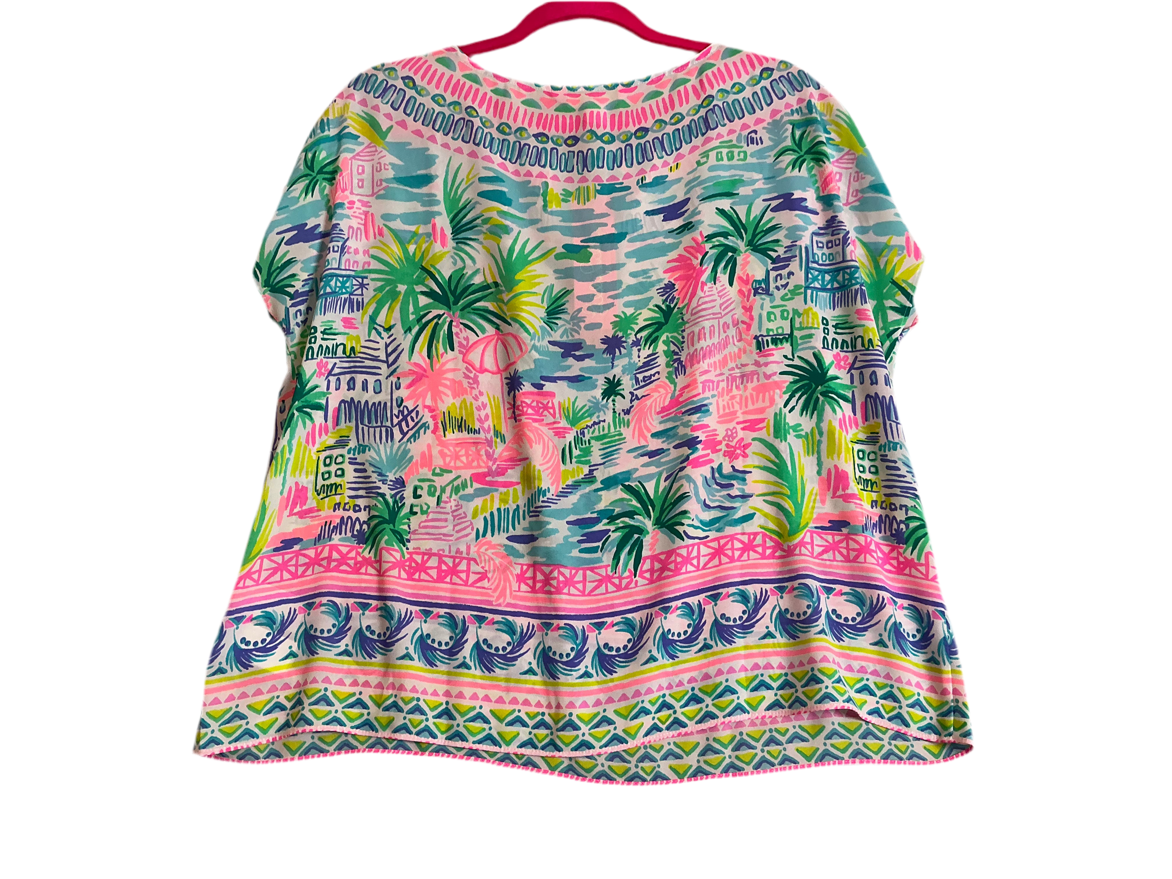 Lilly Pulitzer NWT - Manda Top - Multi Private Island Engineered Top - Size XS