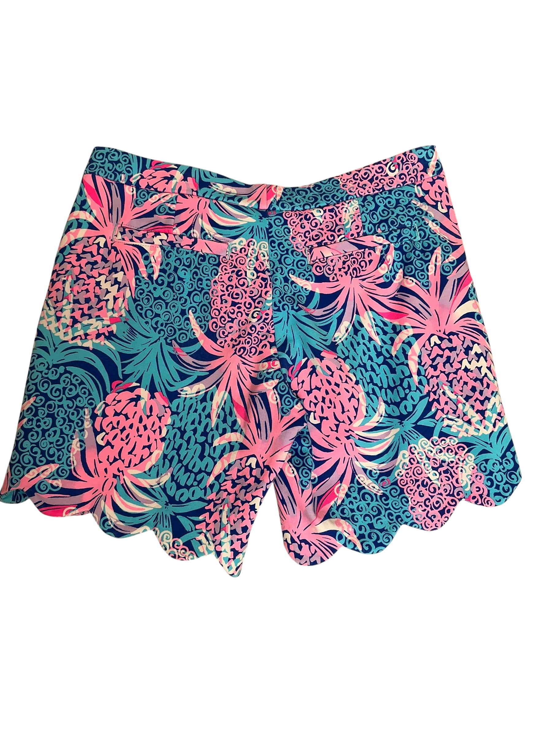 Lilly Pulitzer Darci 7" Knit Short Tropic Down Low - Size 2