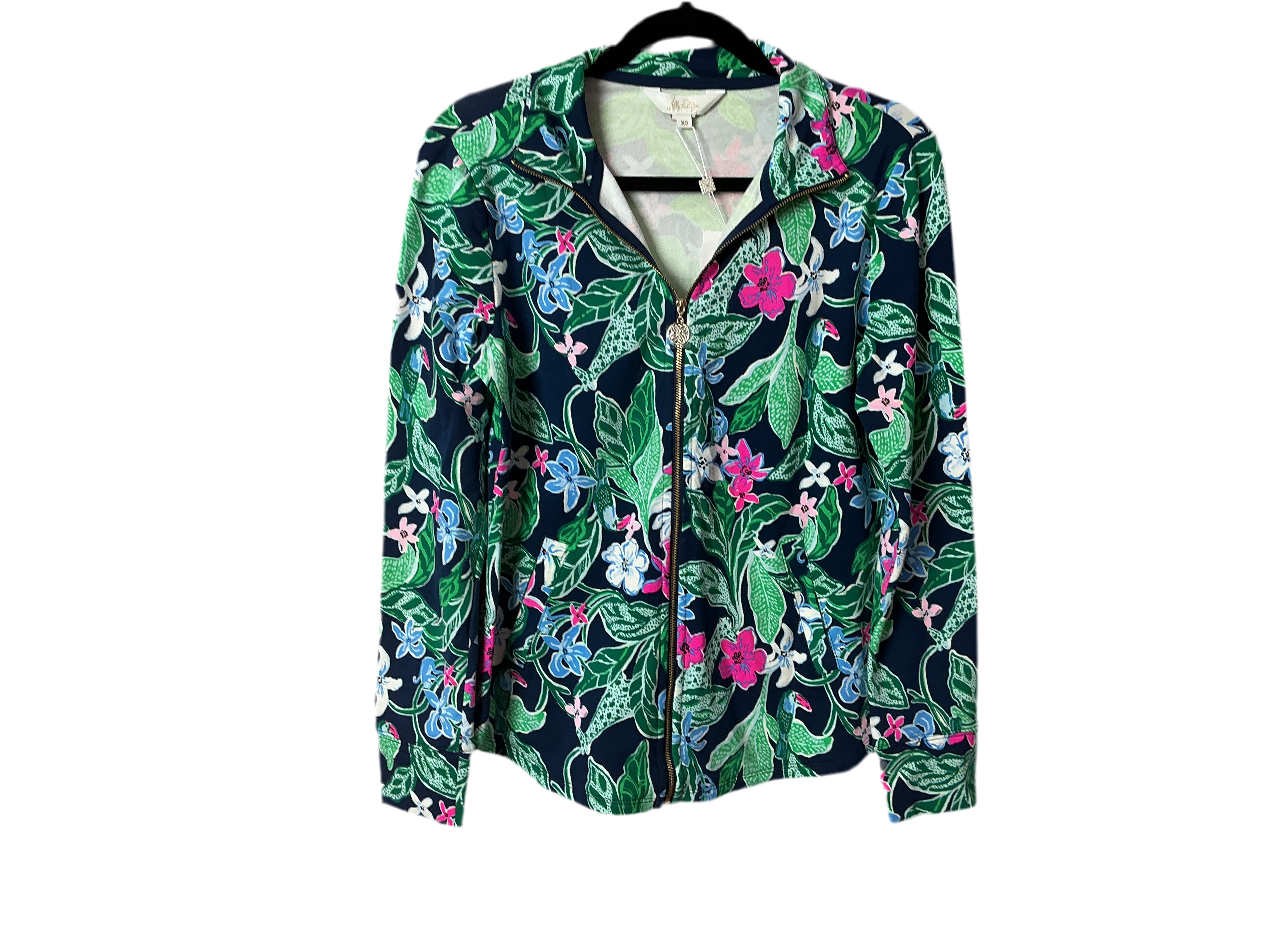 Lilly Pulitzer NWT - Leona UPF 50+ Zip-Up - Multi Untamed - Size XS