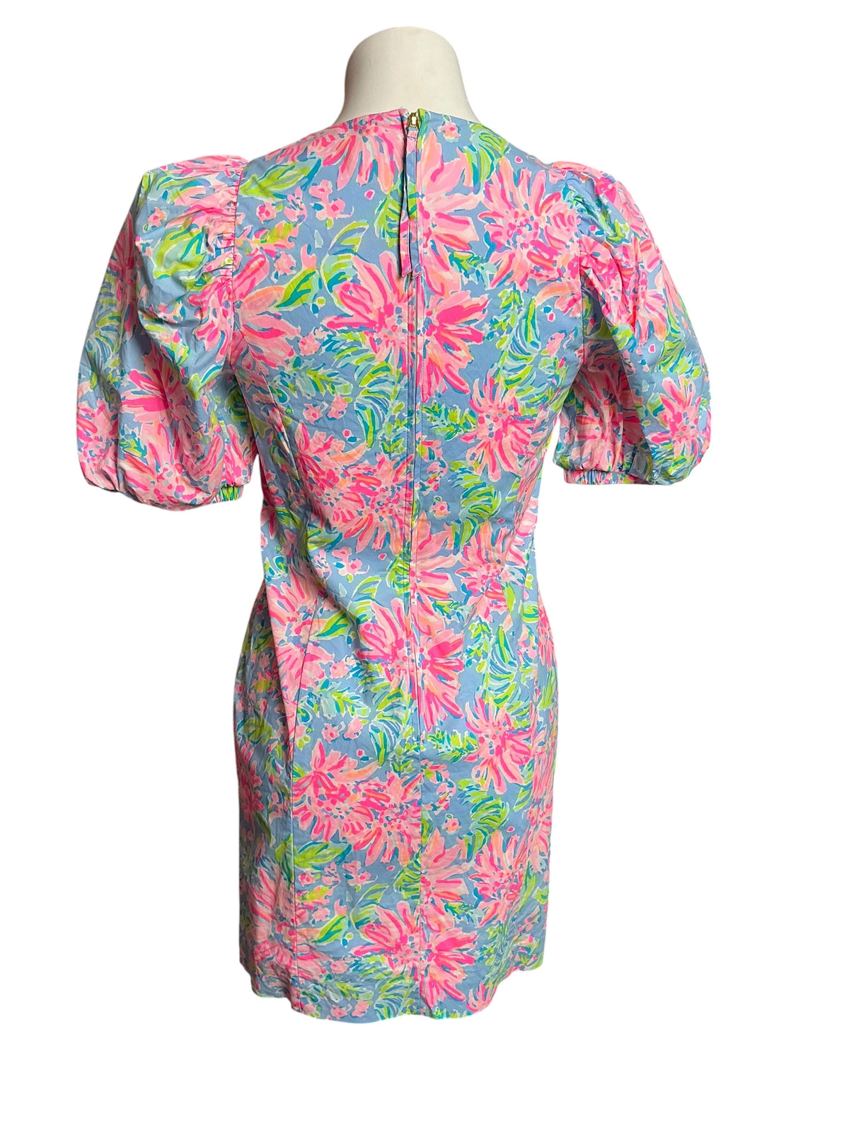 Lilly Pulitzer Roni Stretch Shift Dress Blue Peri Sunrise Bay - Size 2