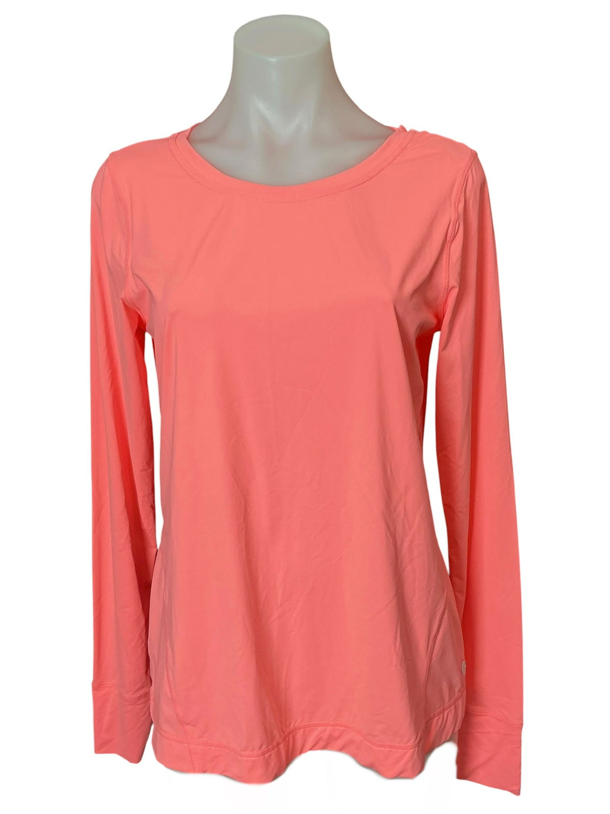 Lilly Pulitzer Luxletic Renay Scallop Sunguard Long Sleeve Top Lilly’s Coral - Size M