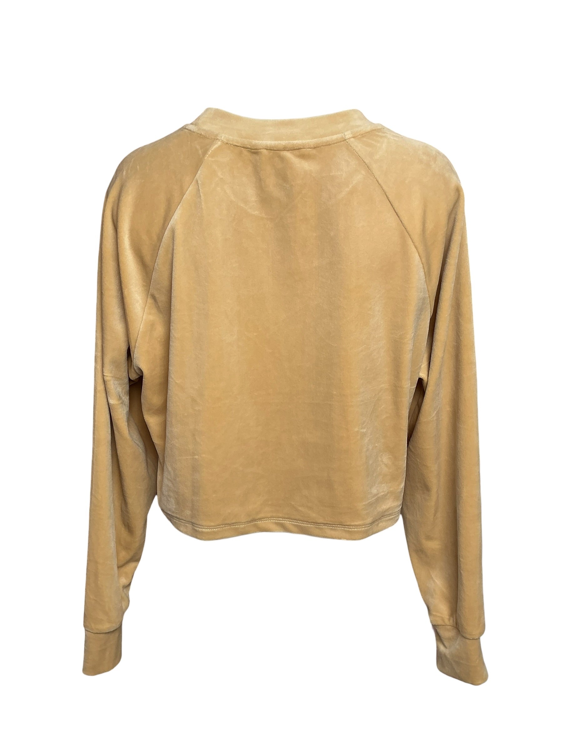 Lilly Pulitzer Zelek Velour Pullover - Sand Bar Cropped Crew Neck Pullover - Size S