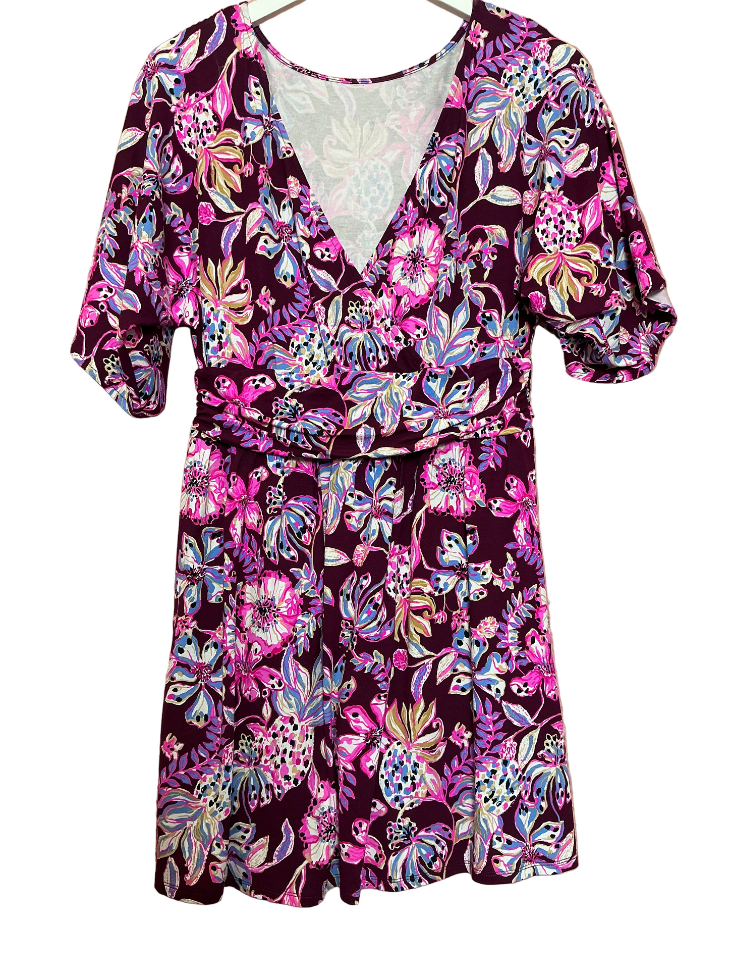 Lilly Pulitzer Parigi Romper Cherry Tropical With A Twist  - Size Large